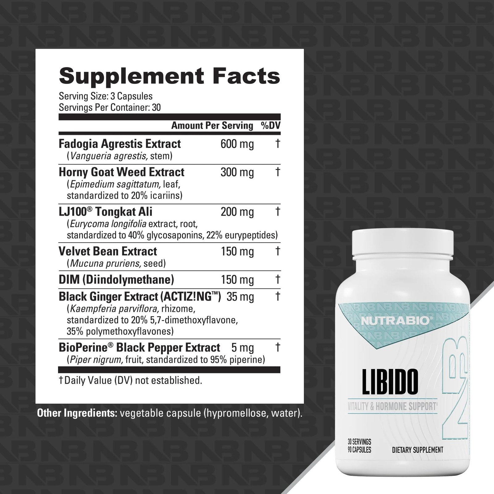 Nutrabio – For Men – – – 90 – 30 Servings