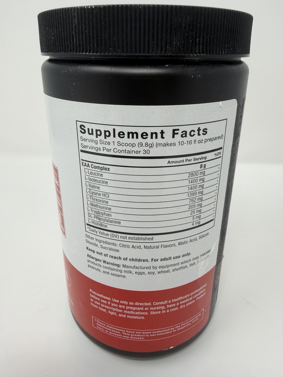 Force Factor Essential Amino Acids, Full Spectrum EAAs Amino Acids Powder 7/2027
