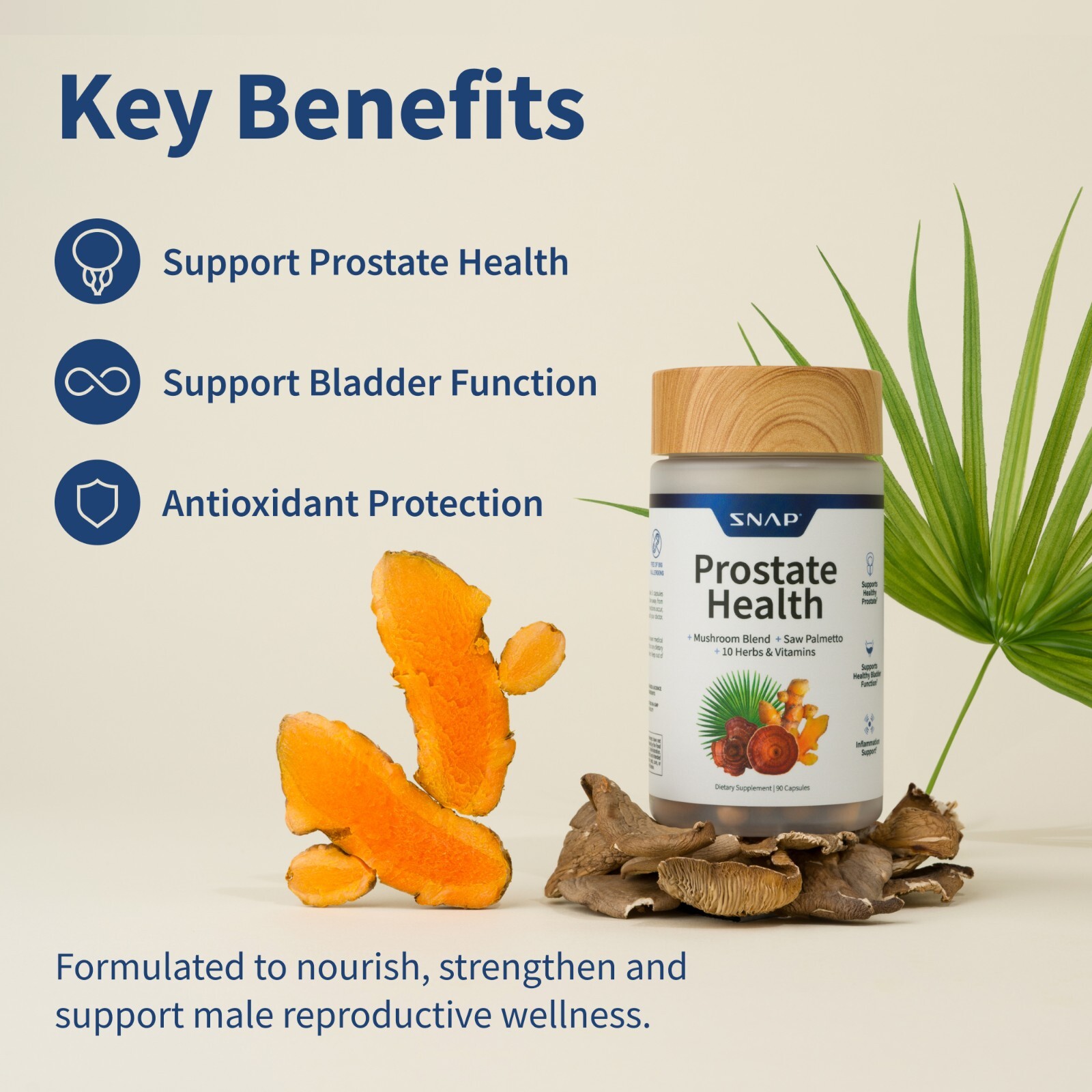 SNAP Prostate + Nitric Oxide Booster Saw Palmetto L-Arginine L-Citrulline 3 PACK