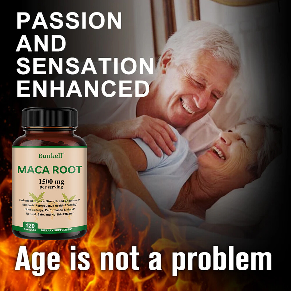 Maca Root 1500 Mg/serving Natural Energy Boost 30 To 120 Capsules