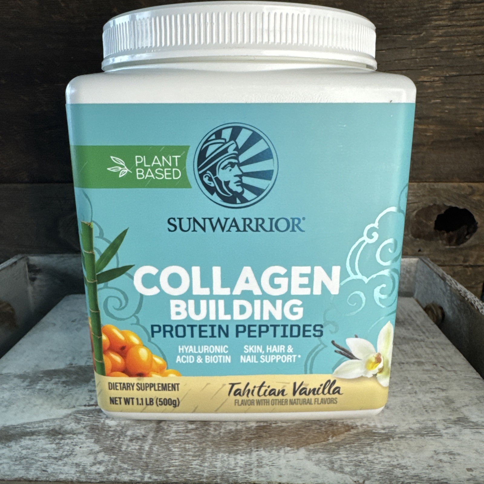Sunwarrior Collagen Protein Powder w/ Biotin Tahitian Vanilla Flavor 1.1 lb |$75