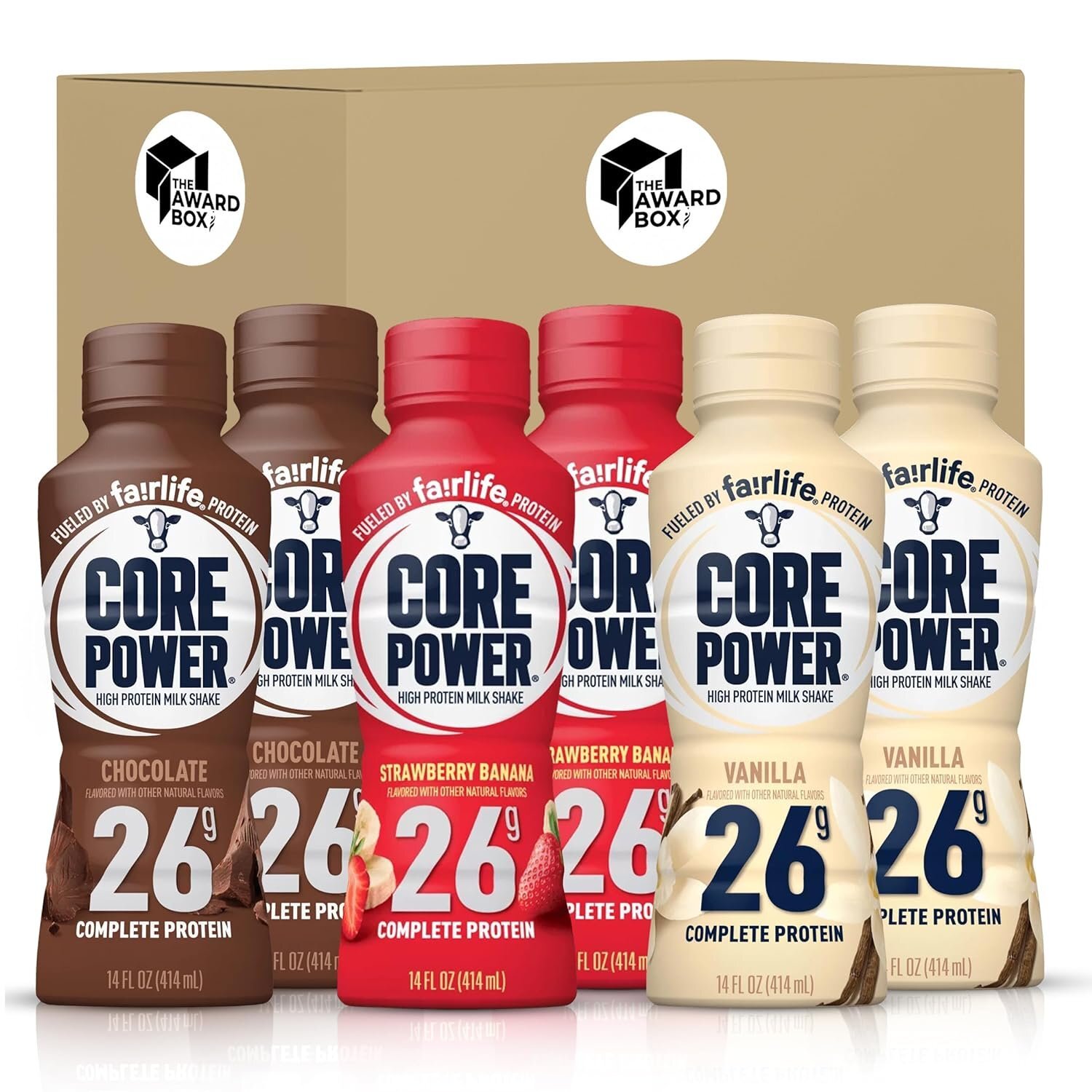 Core Power Protein Shakes 26g |- 2 Chocolate, 2 Vanilla and Strawberry…