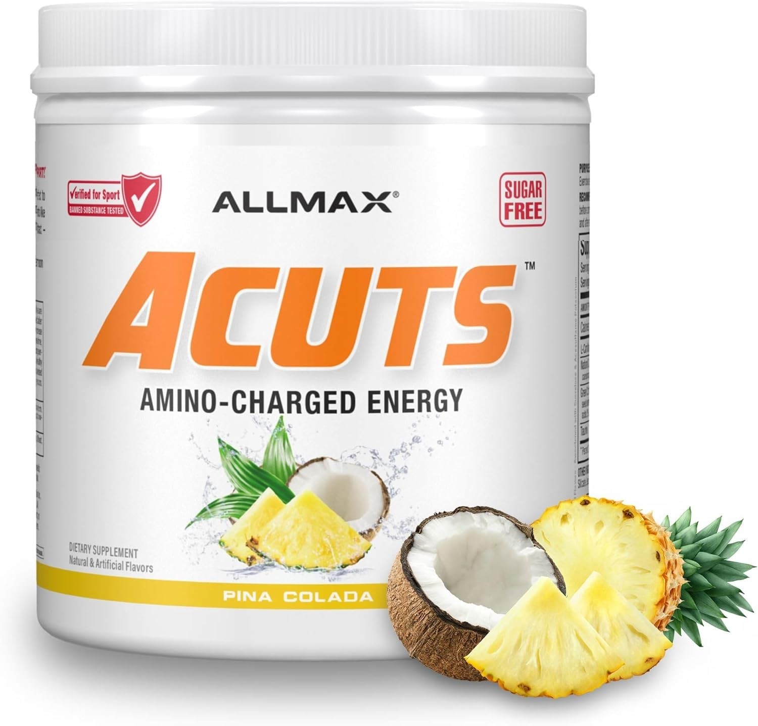 ACUTS Amino Energy Powder, 30 Servings, Pina Colada