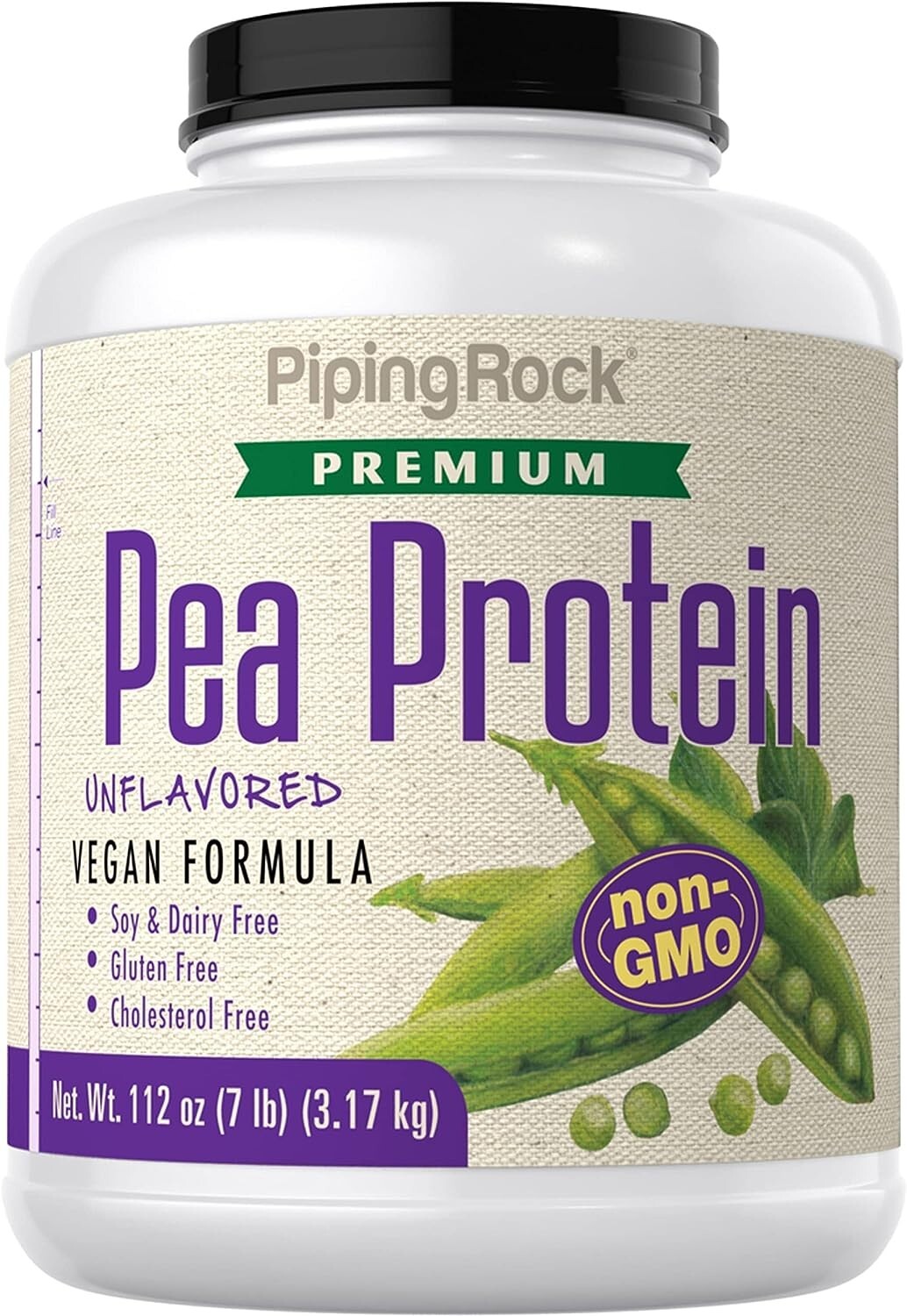 Unflavored Vegan Pea Protein Powder 7lb | Premium Protein | Non-GMO, Gluten Free
