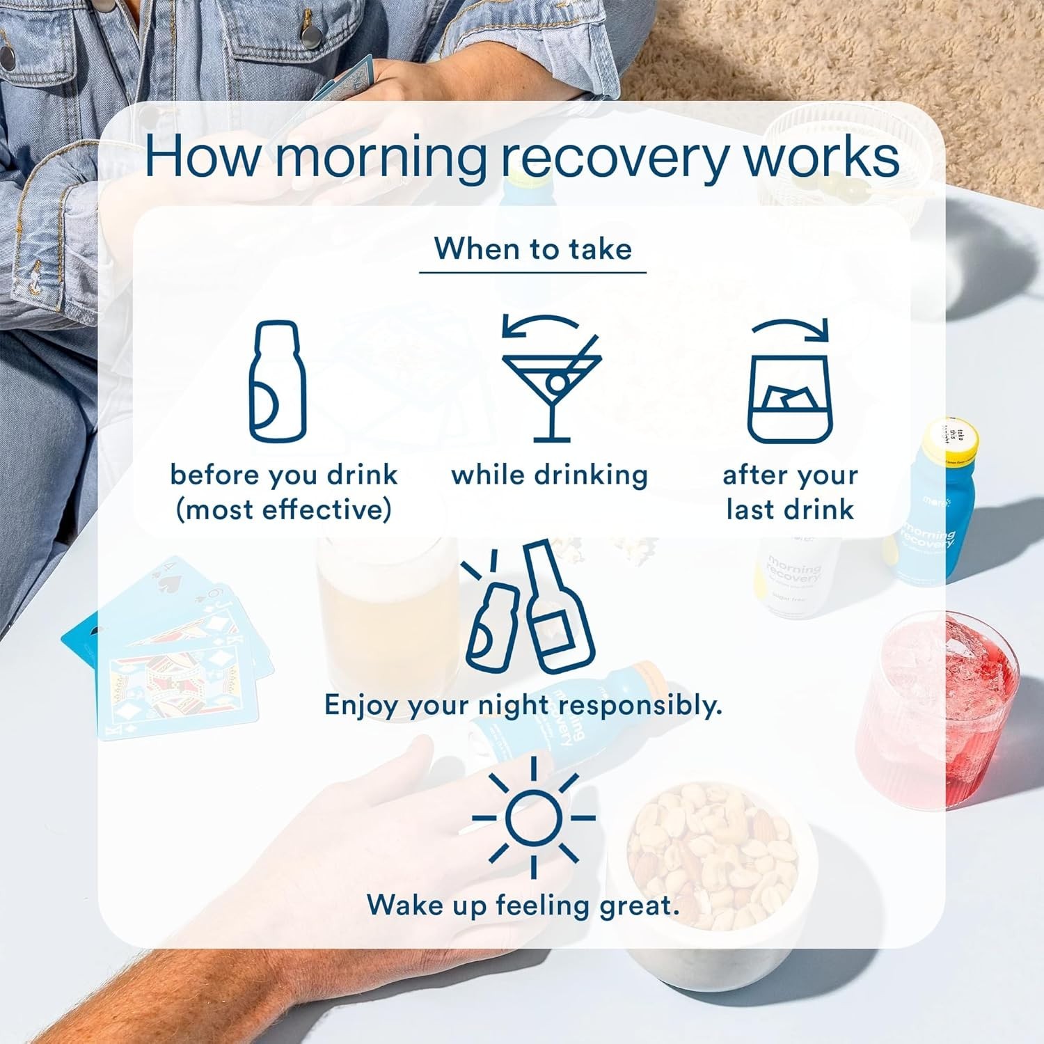 Morning Recovery: Electrolyte Infused Lemon Drink, Non-GMO & Gluten-Free, 6 Pack
