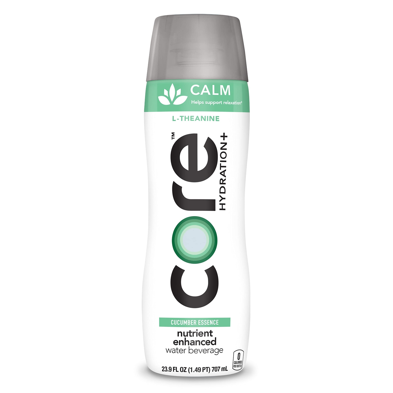 Core Hydration Calm 23.9 Fl Oz Pack of 12 Cucumber Essence Zero Calories