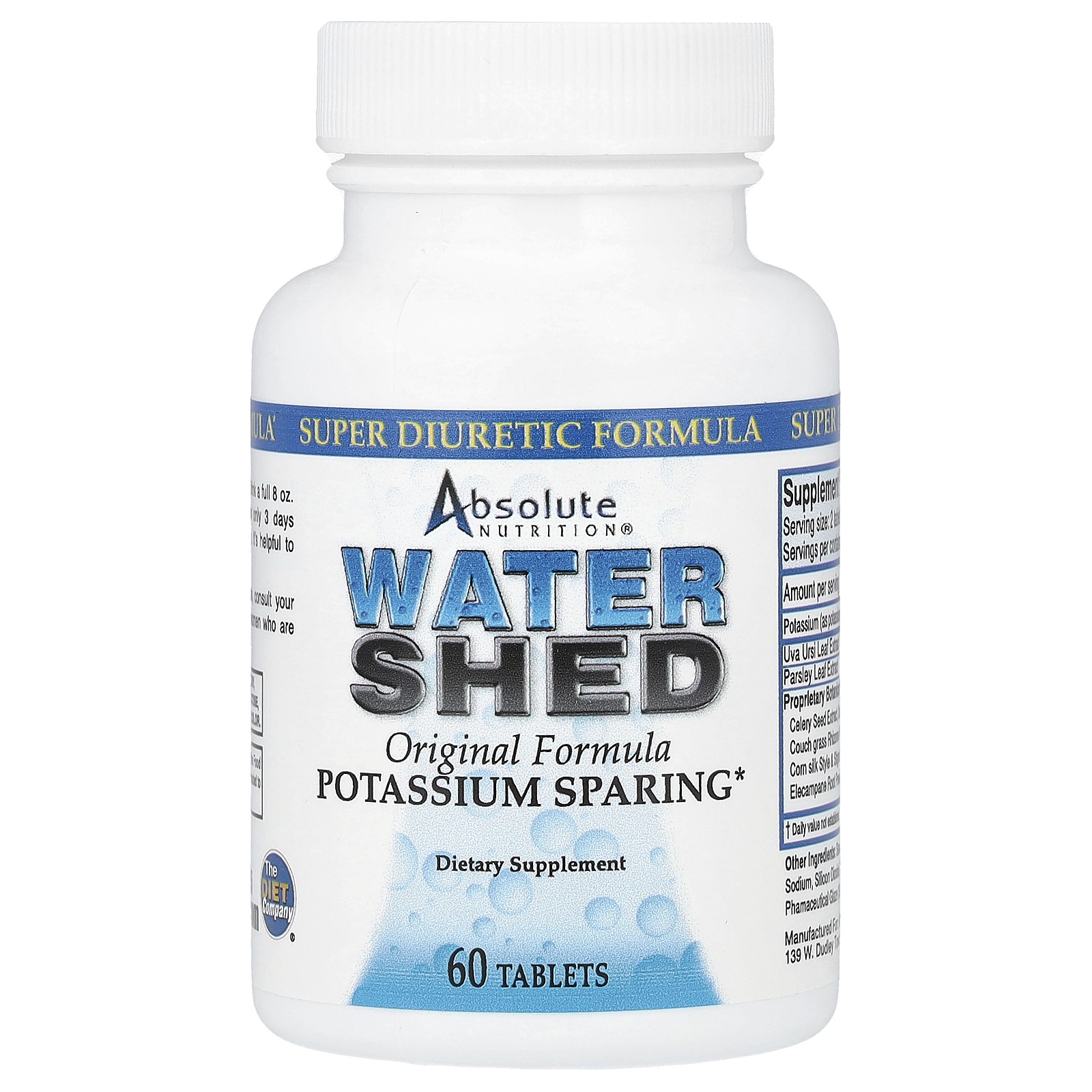 Absolute Nutrition Watershed 60 Tablets Caffeine-Free & Decaf, Egg-Free,