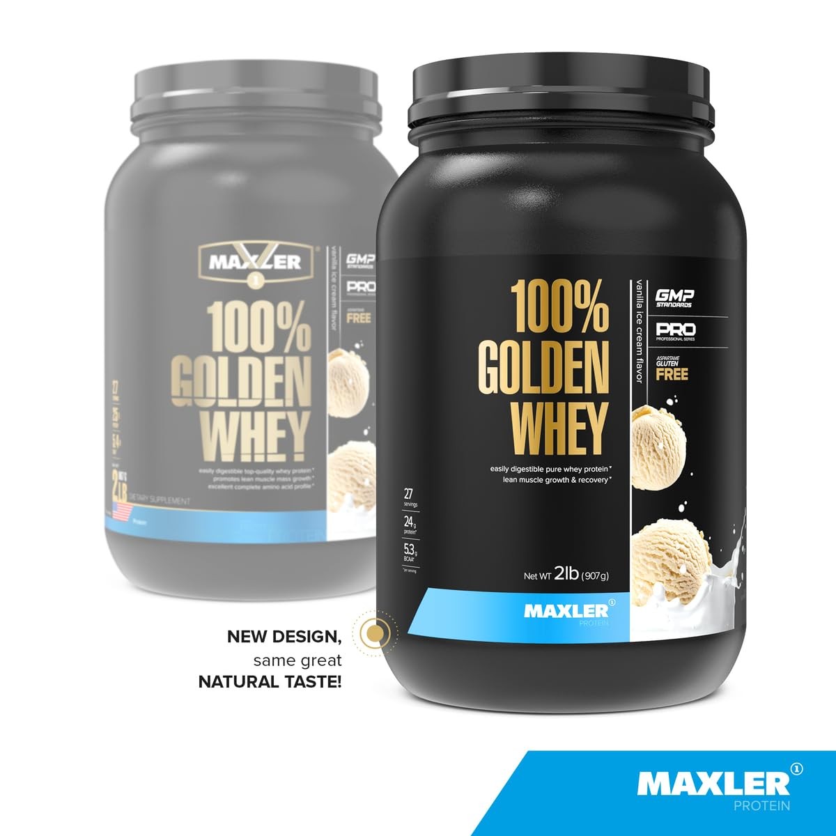 Maxler 100% Golden Whey Protein – 24g of Premium Whey Protein Powder per Serv…