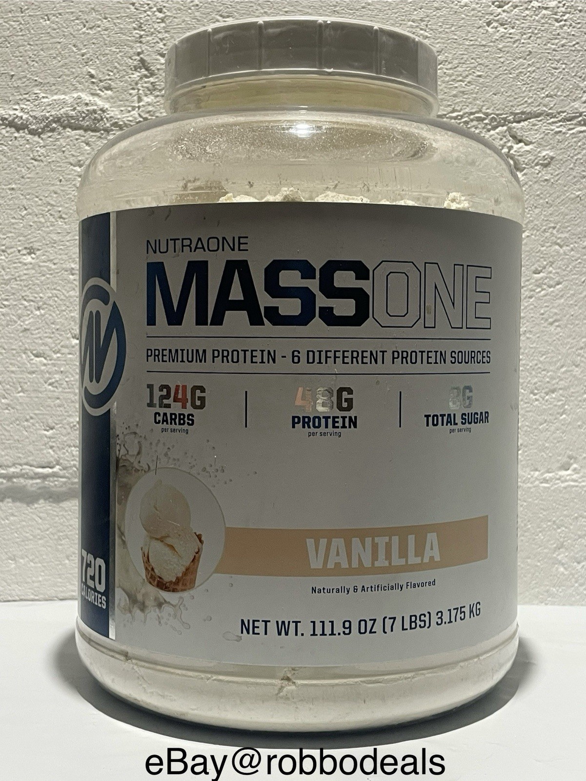 Vanilla Nutraone MassOne 111 oz Premium Protein Best By 4/26