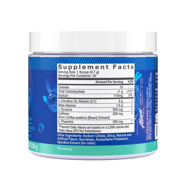 Nutrition Pre-Workout Energy Supplement Powder – Breezeberry – 6.8oz: