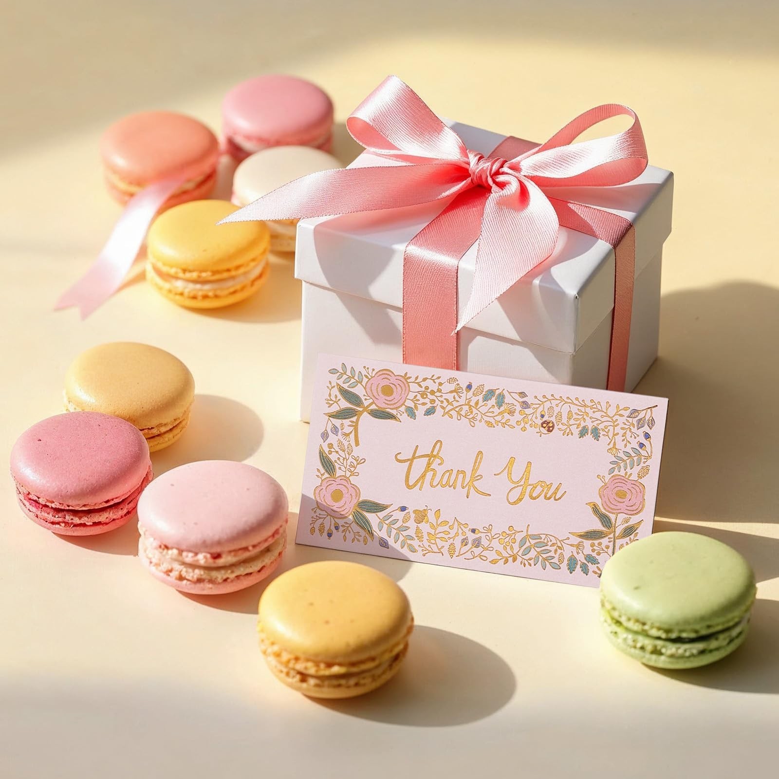 Prims & Flourish Small Thank You Cards Bulk, 100-Pack Mini Thank You For Your…