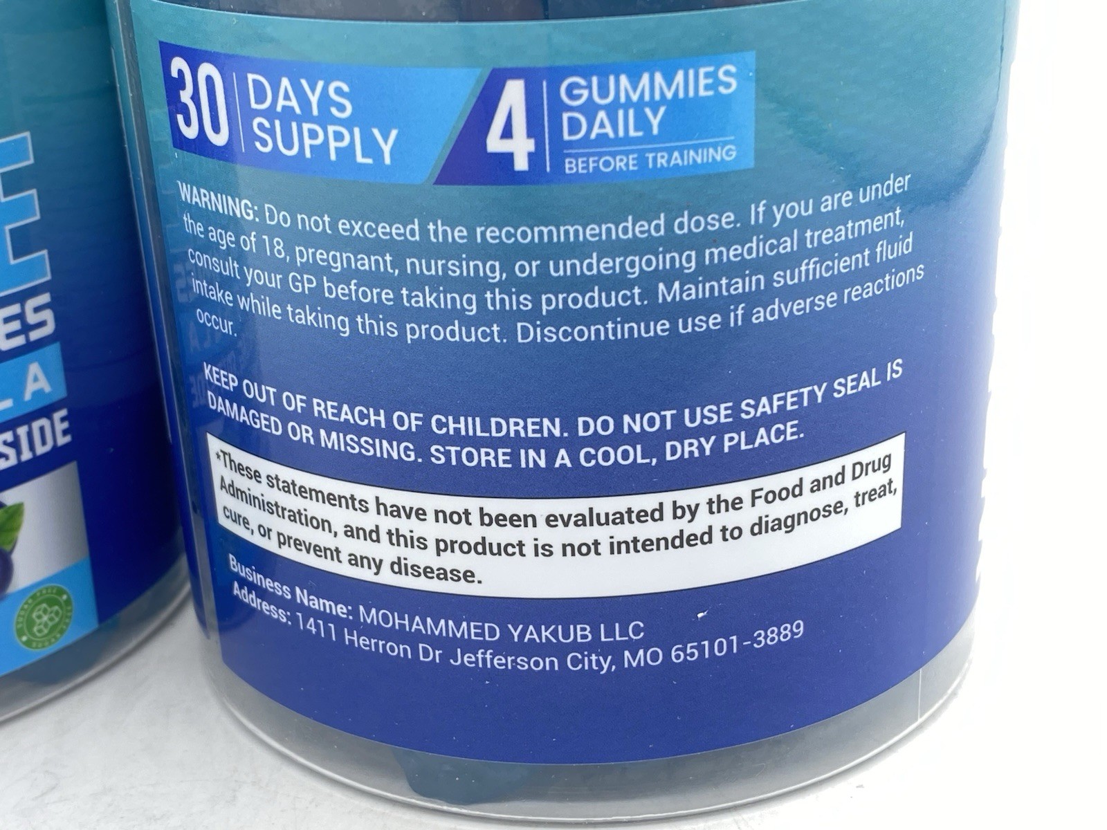 Cnthdi Creatine Monohydrate Gummies Blueberry 6000mg 2 pk. – 120 Ct Each