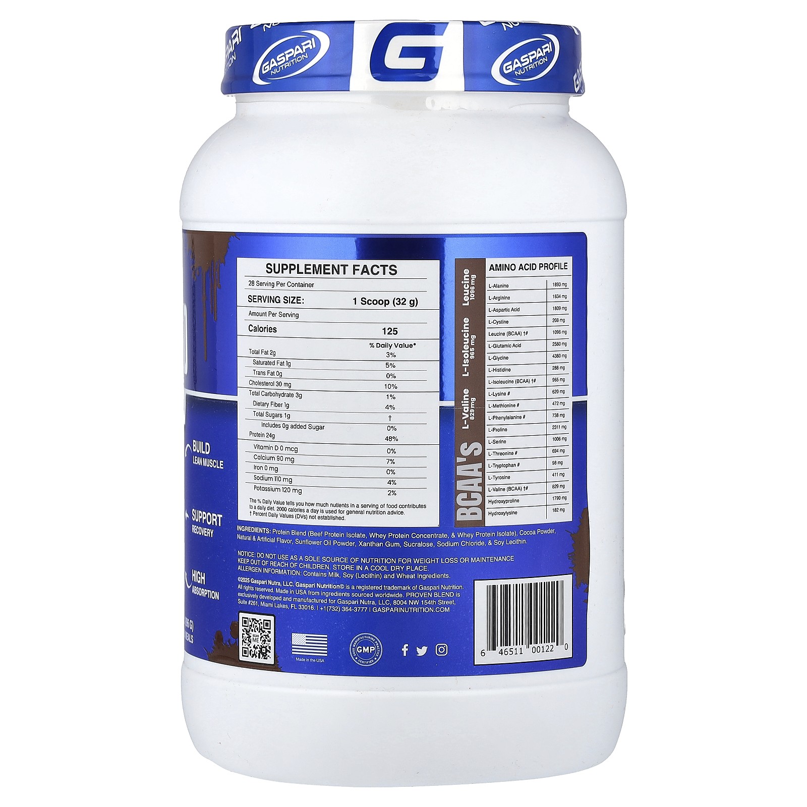 Proven Blend Multi-Source Protein, Double Chocolate, 2 lbs (896 g)