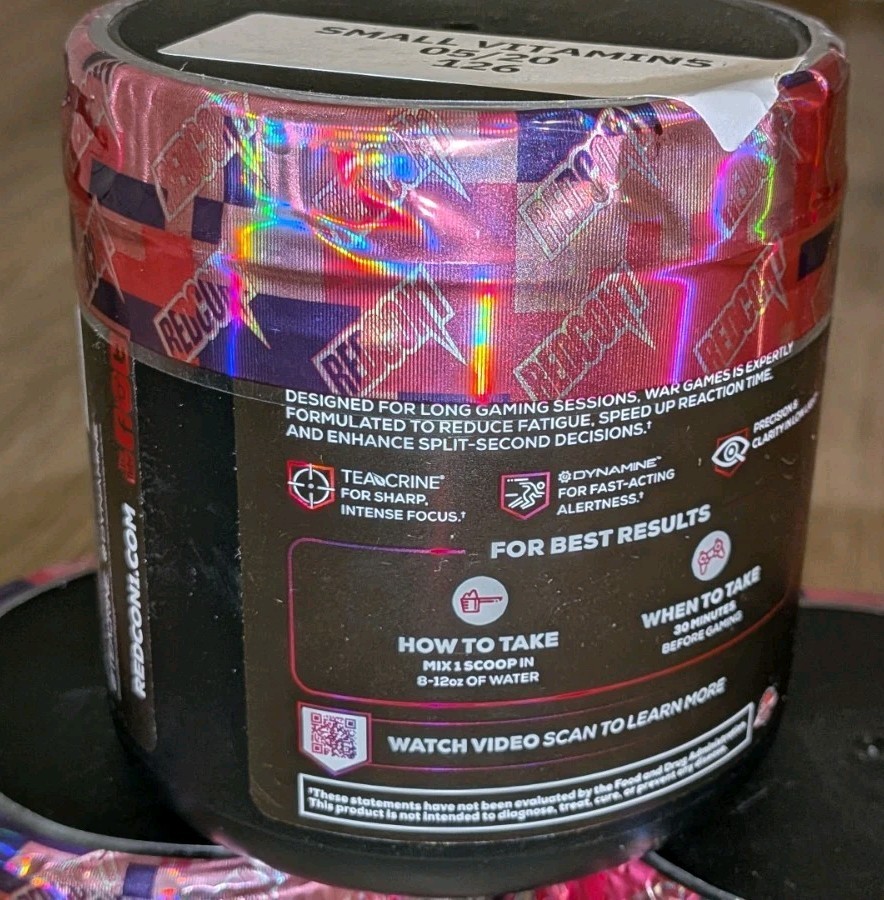 Lot Of 3 REDCON1 War Games Gaming Focus Nootropic Powder 30 Servings Exp 9/26