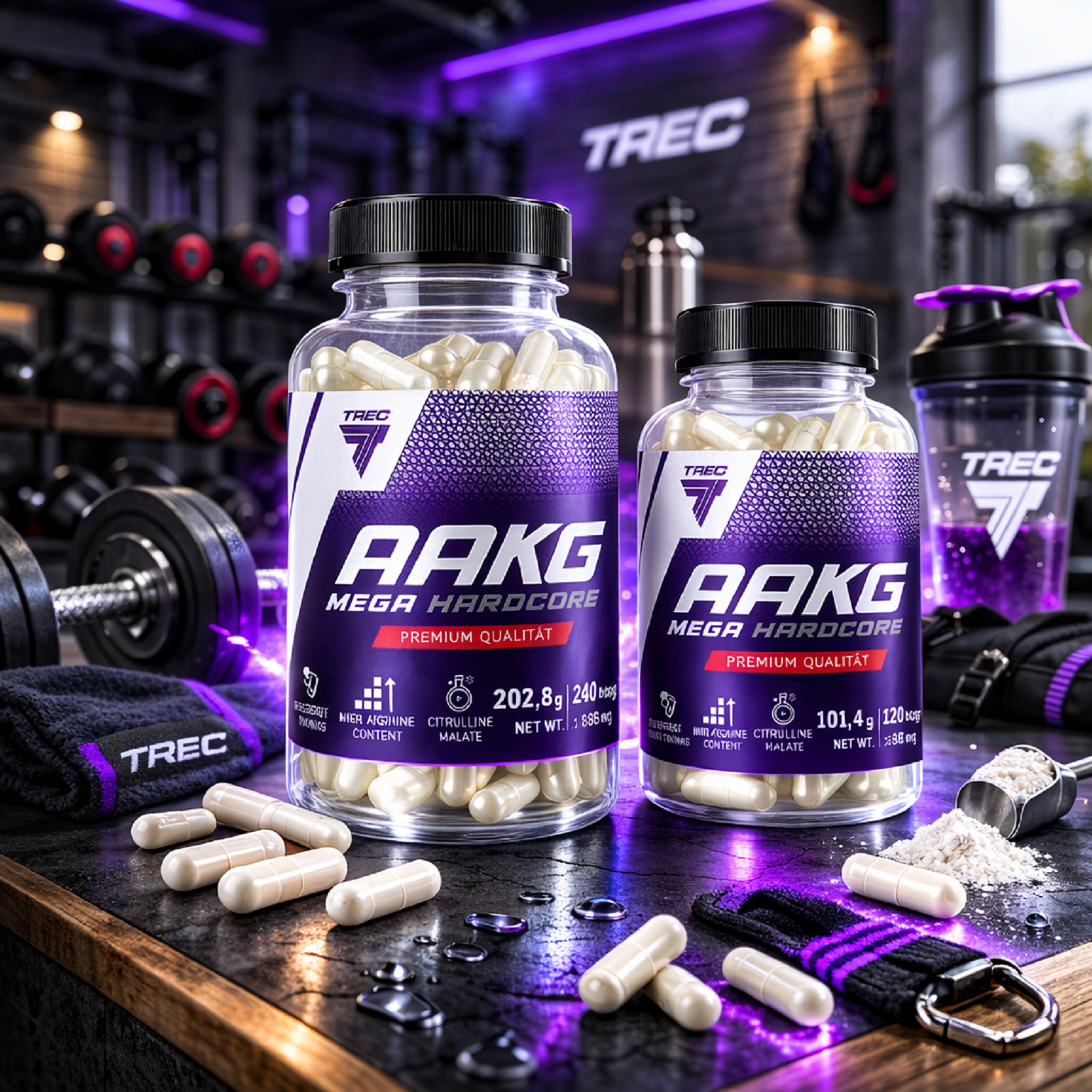 AAKG MEGA HARDCORE – Strong NO Nitric Oxide Booster Arginine & Citruline Malate