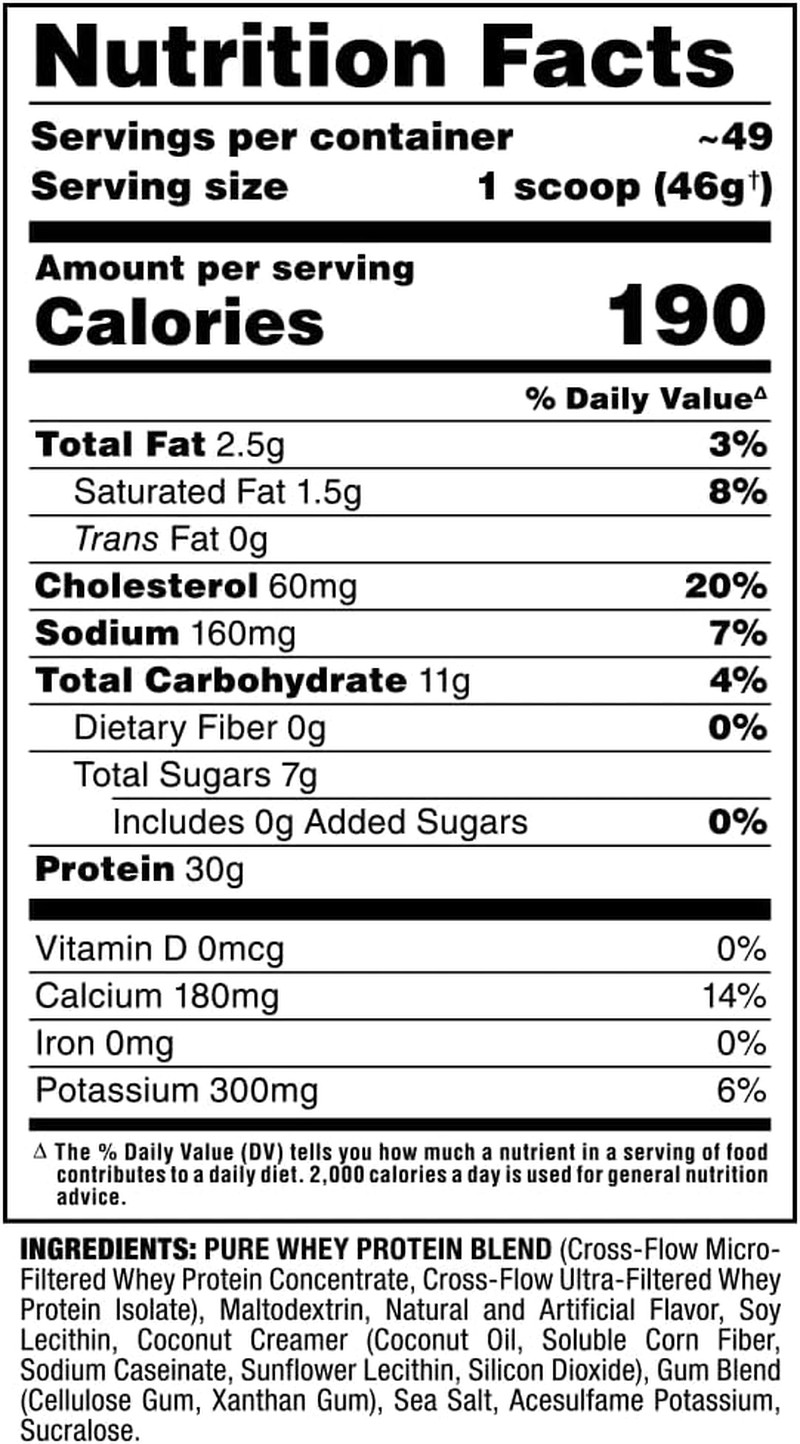 Classic Allwhey Whey Protein Powder, French Vanilla, 5 Lbs, 30G Protein per Scoo