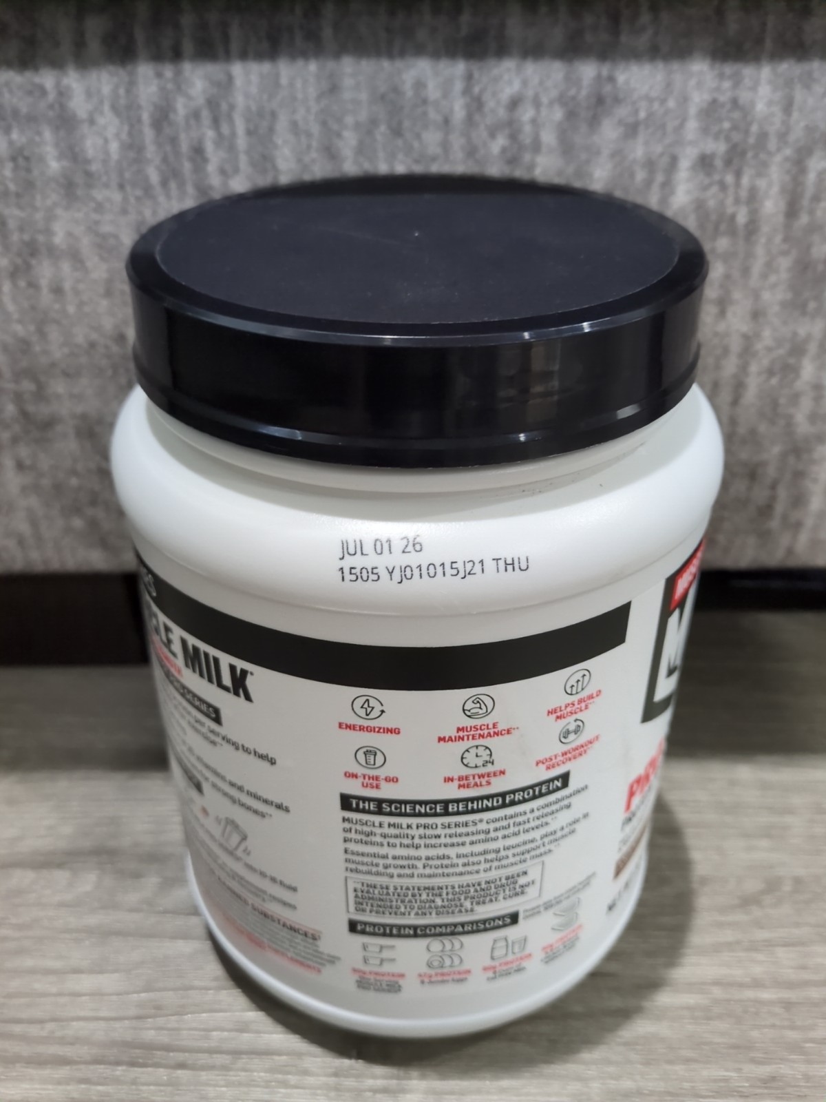 Muscle Milk Pro Series Protein Powder Supplement Knockout Chocolate 2 lb
