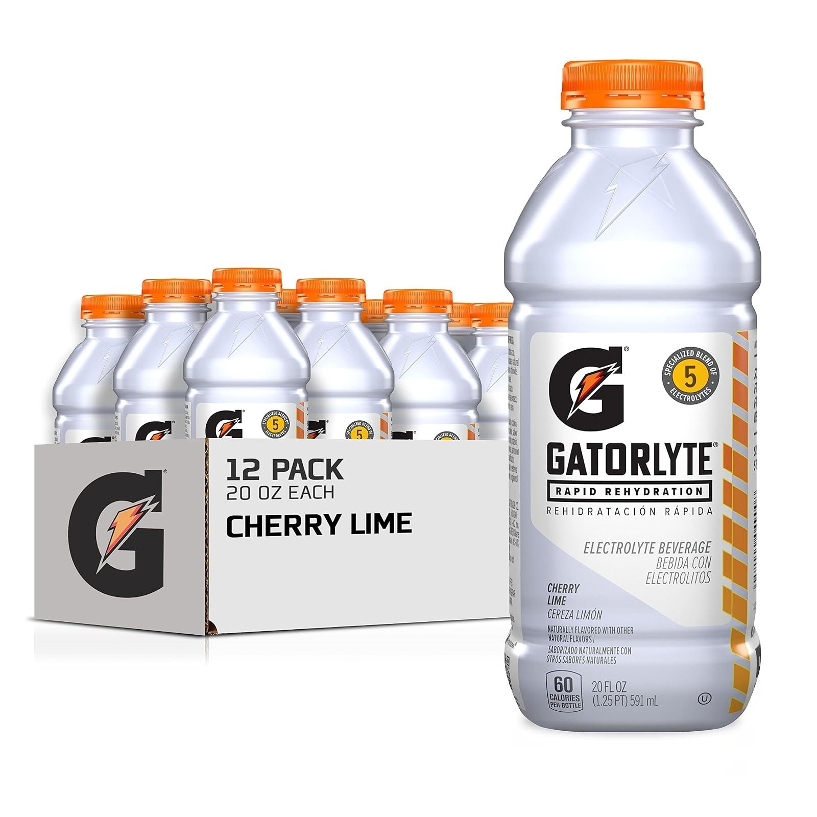 Rapid Rehydration Electrolyte Drink, Glacier Freeze, 20 fl oz Bottles (12 Pack),