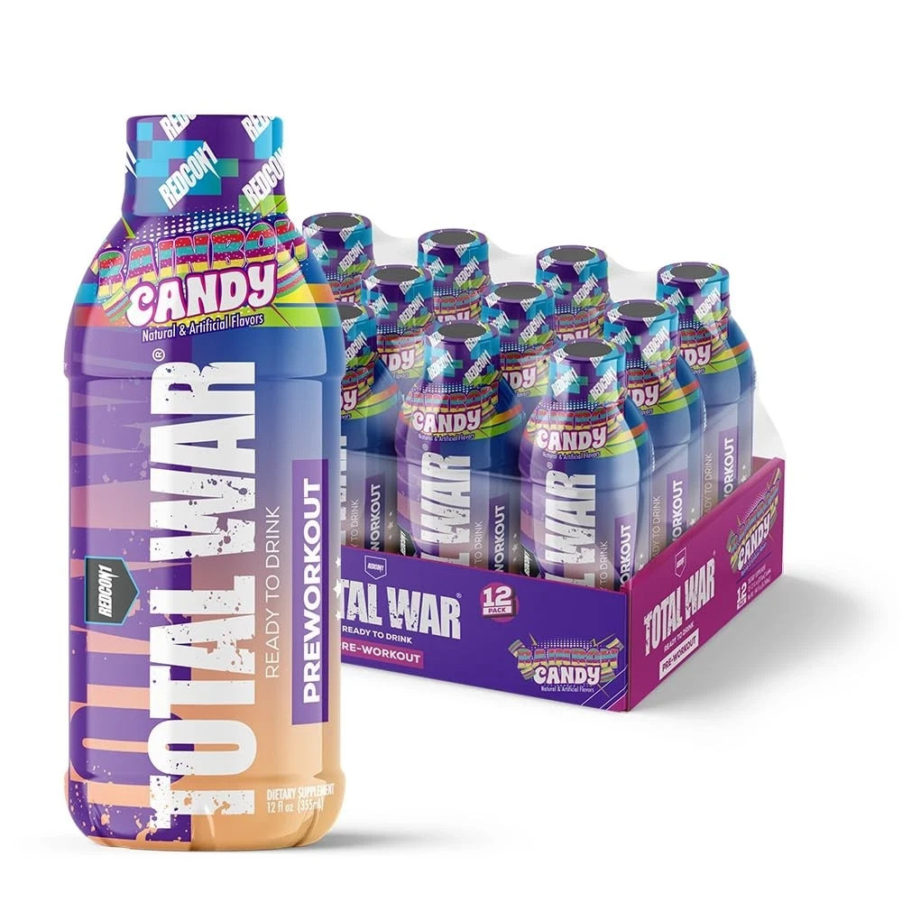 REDCON1 Total War Ready to Drink Pre Workout – 12.00 Fl Oz (Pack of 12)