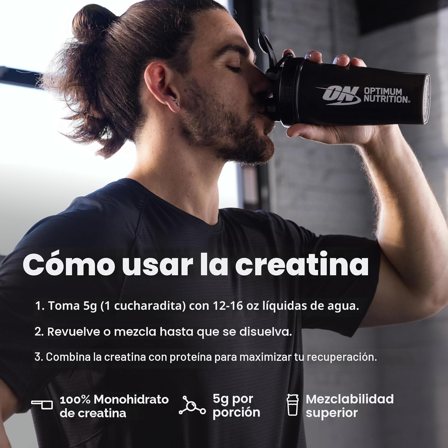 Optimum Nutrition Creatine Monohydrate, Unflavored Powder – 300g Power Booster