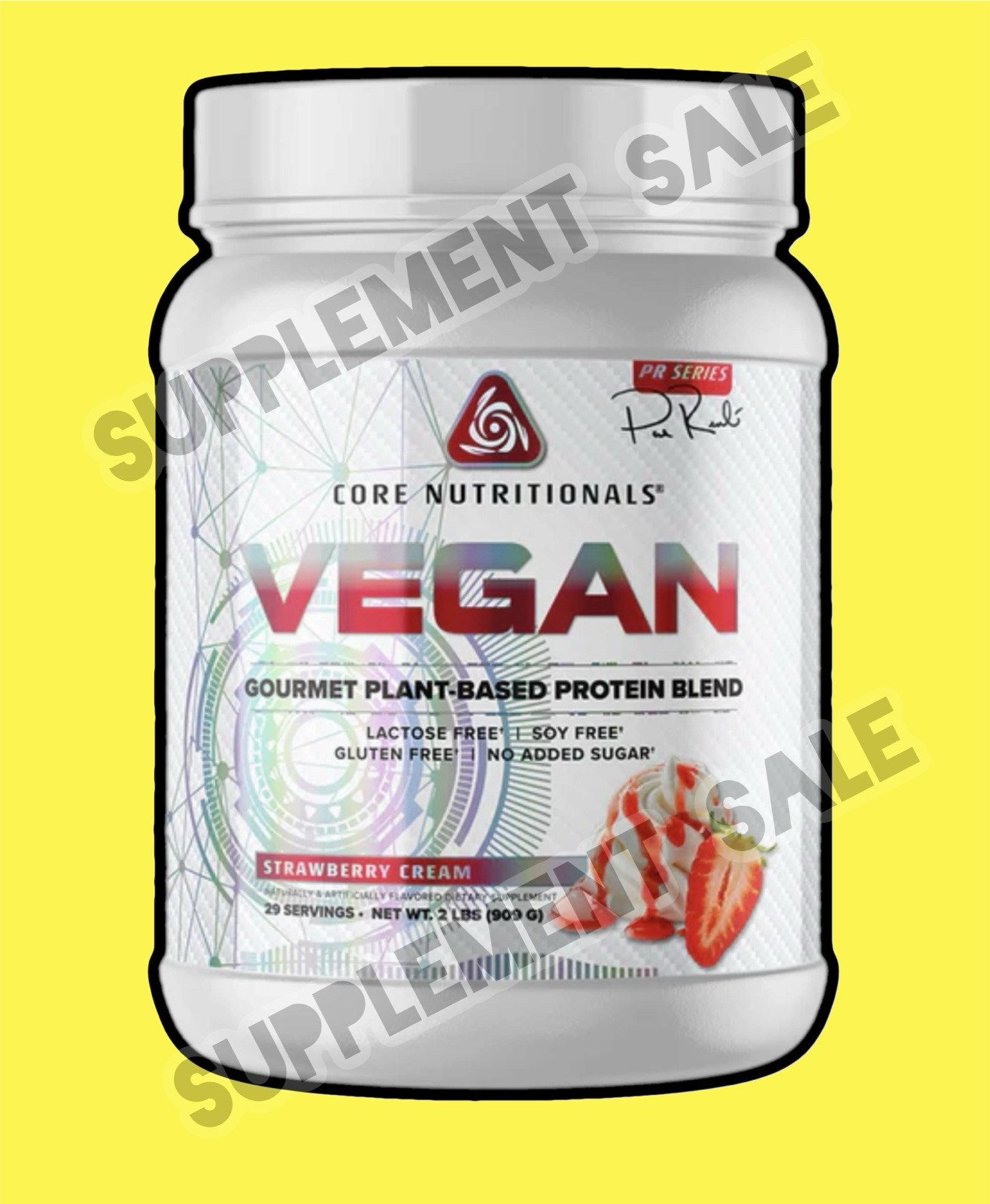 VEGAN PROTEIN – Core Nutritionals – Strawberry Cream [2lbs] ***SAVE $10***