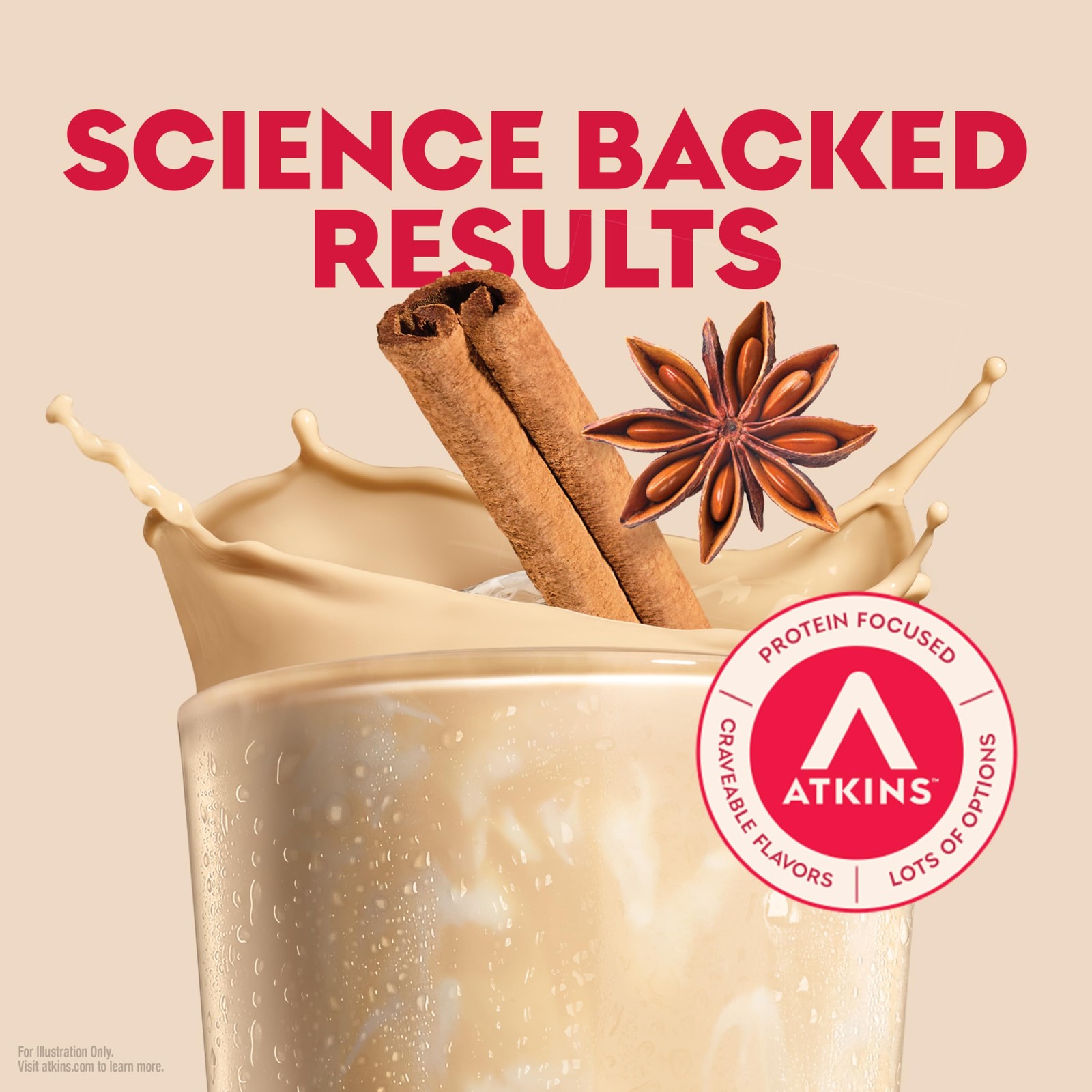 Atkins Chai Tea Latte Flavored High Protein Shake, 12 11 Fl Oz (Pack of 12)