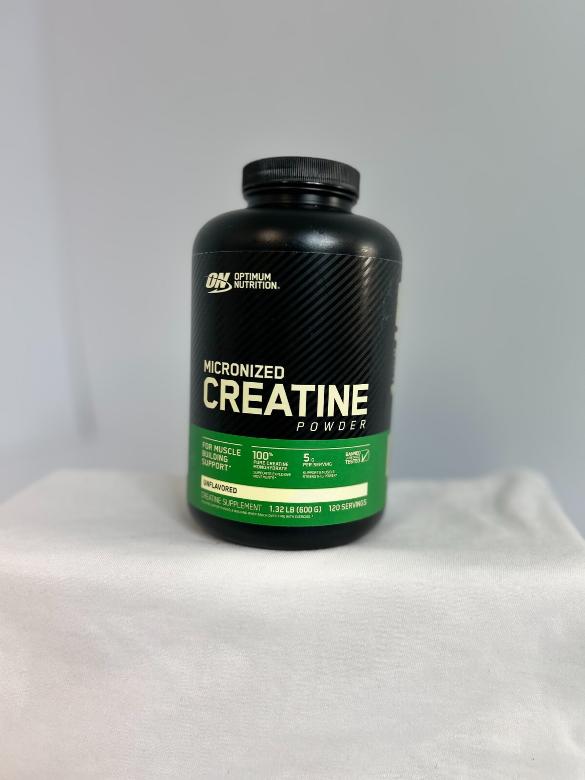 New Optimum Nutrition Micronized Creatine Powder, Unflavored, 1.32 lb (600 g)