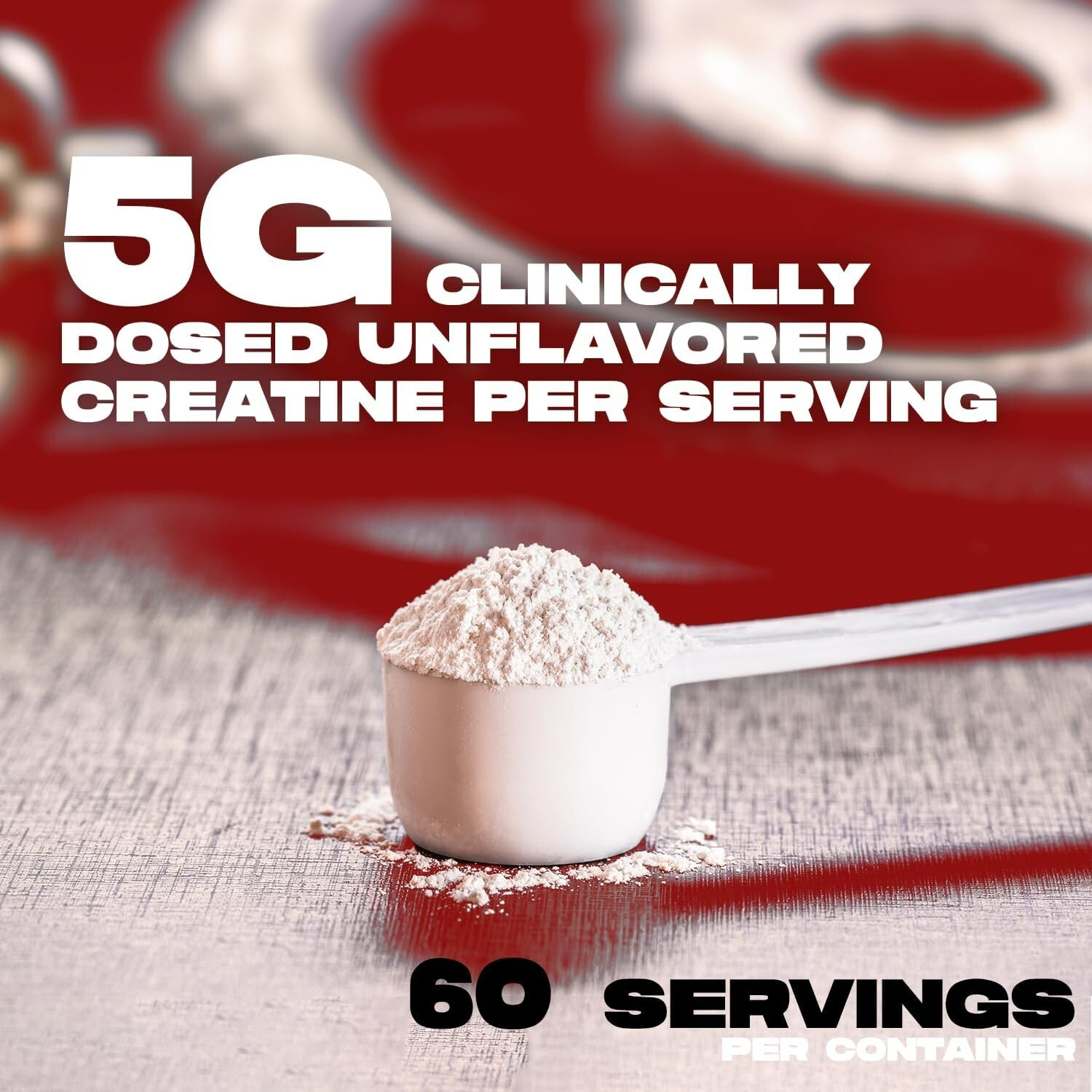 Alpha Lion Creatine – 60 servings – 5000mg/serving – 09/2026+