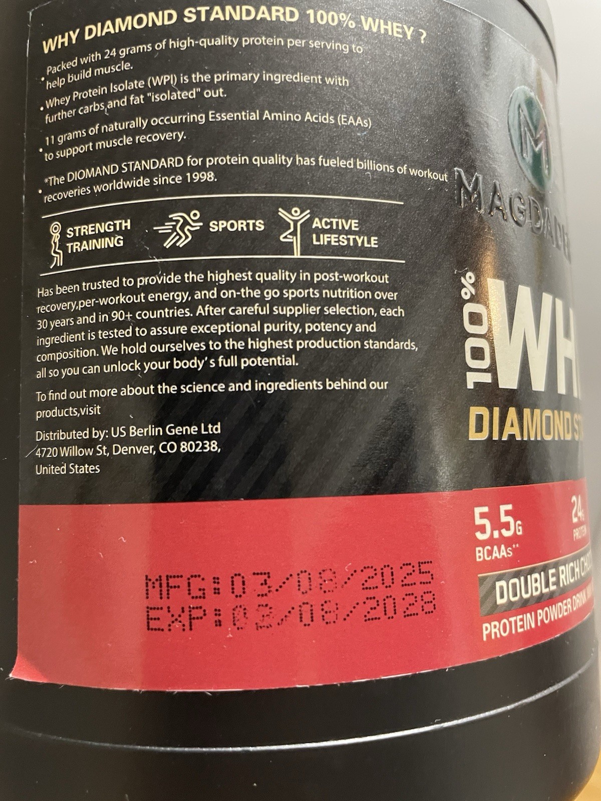 🔥 sale 🔥Diamond Whey 100% Protein Double Chocolate 29 Servings pack of 2