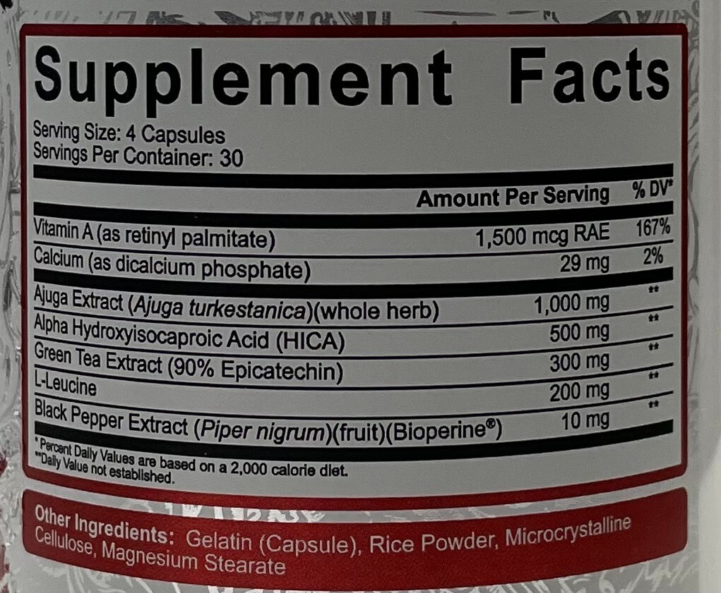 5% Nutrition BIGGER BY THE DAY 90 capsules – MUSCLE BUILDER WITH TURKESTERONE
