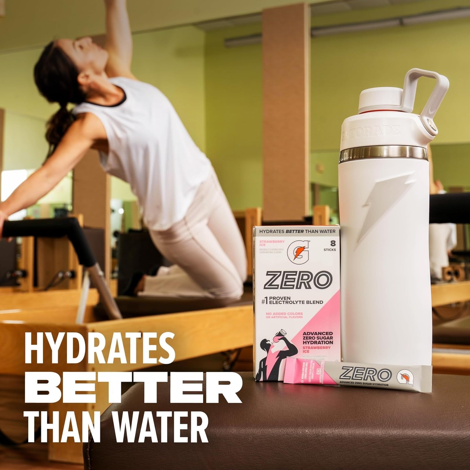 Gatorade Zero Sugar Electrolyte Powder, Grape Flavor, 32 Servings