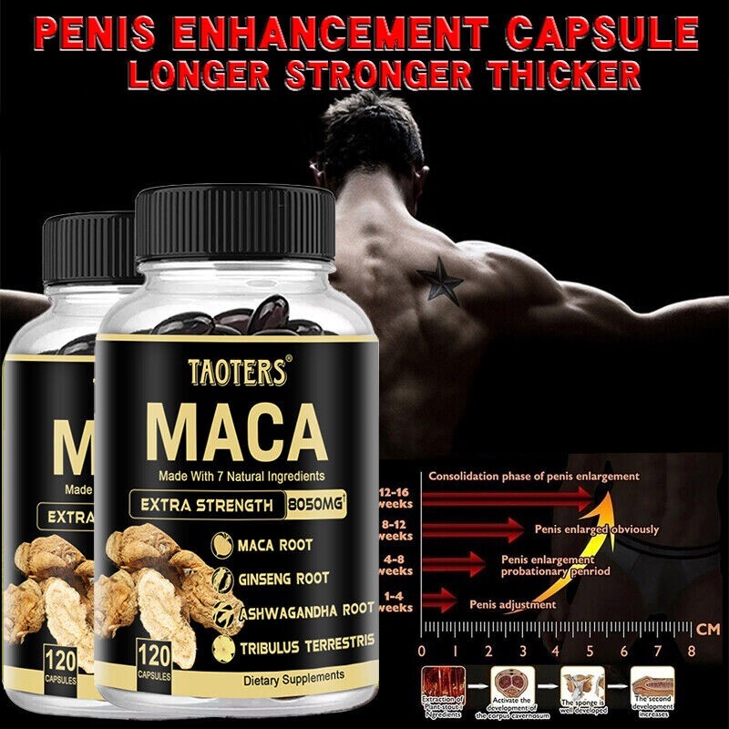 Maca Capsules: Natural Formula for Men’s Health and Energy with 7 Ingredients