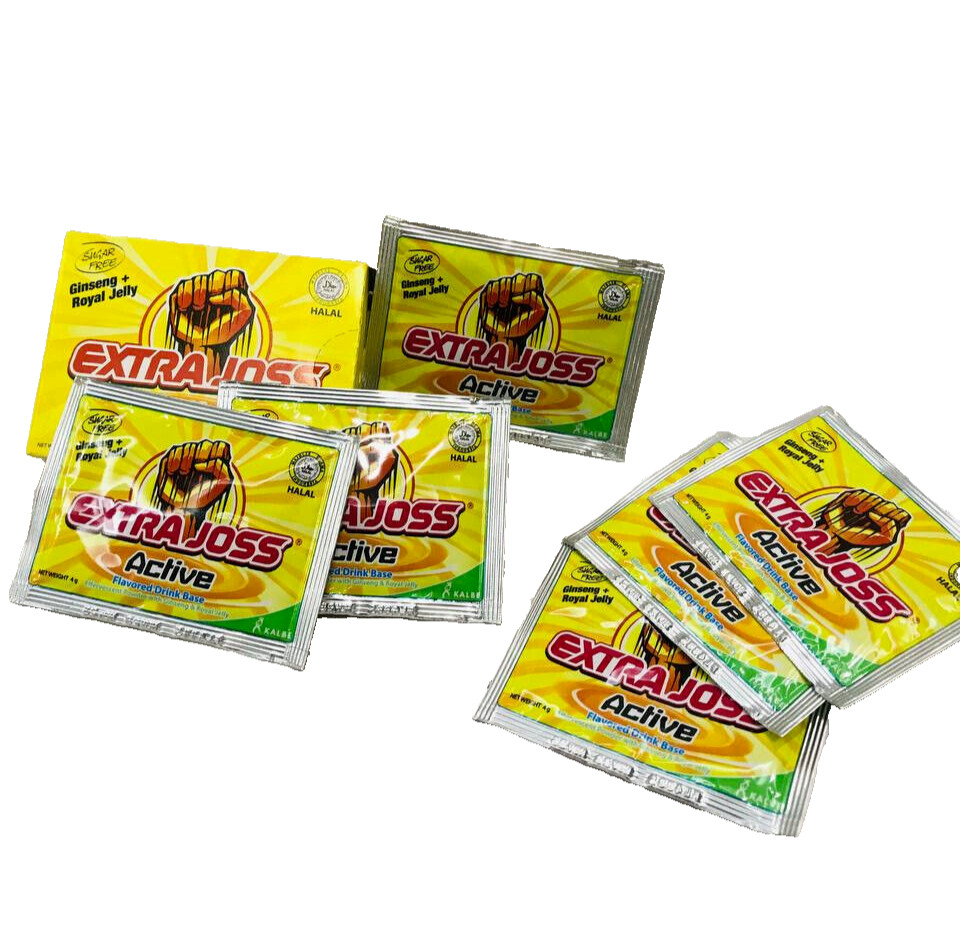EXTRA JOSS 3 Flavour 3 Boxes ( 18 Sachets) Energy Drink Powder Boost Stamina