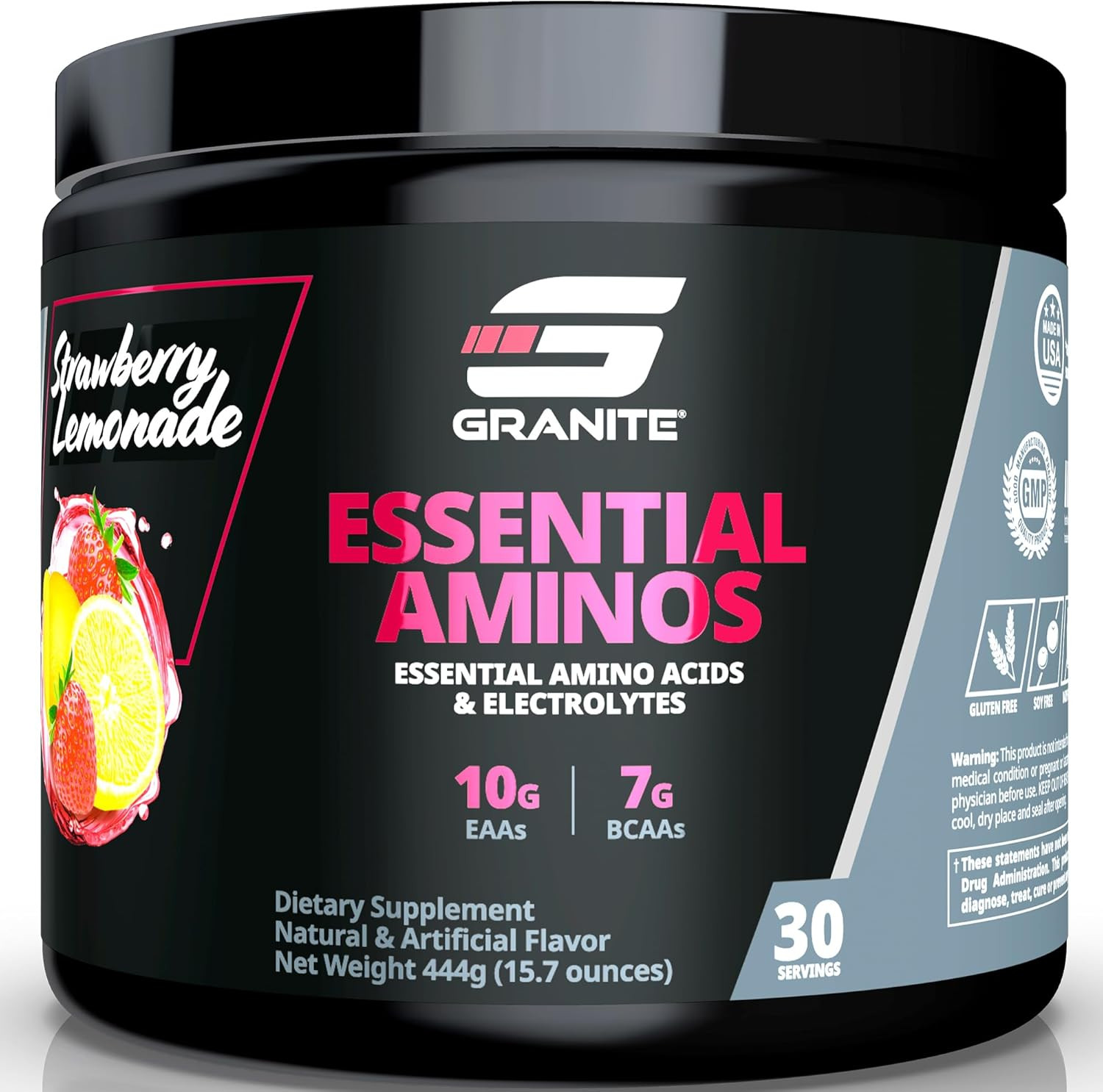 Granite Essential Amino Acids Powder for Muscle Recovery and Growth with 10G Eaa