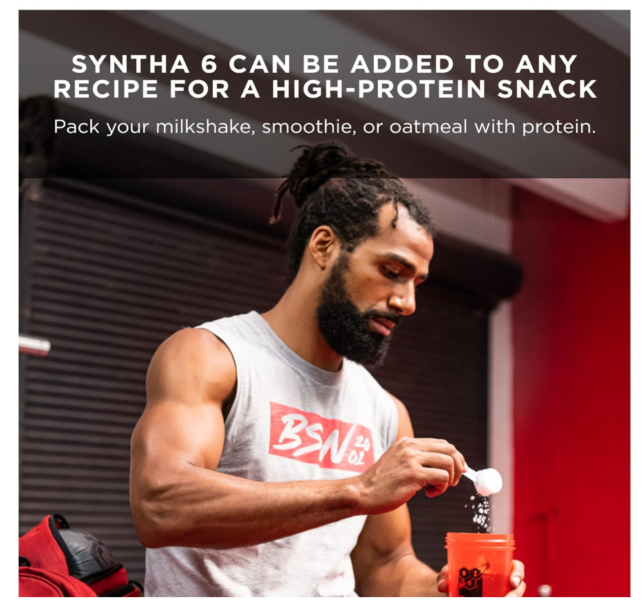 BSN Syntha-6 Protein Powder Vanilla 5LB 48Sv Whey Casein Blend