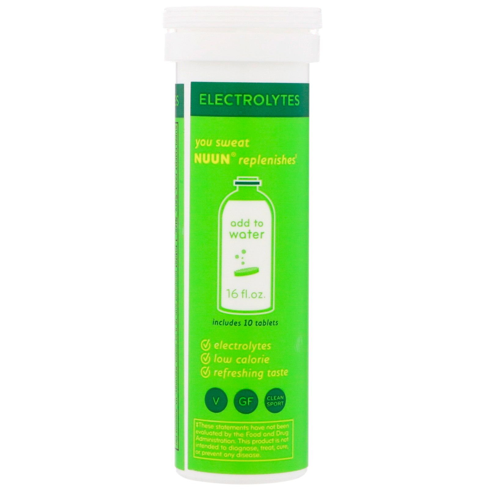 Sport Hydration, Effervescent Electrolyte Drink, Lemon Lime, 10 Tablets
