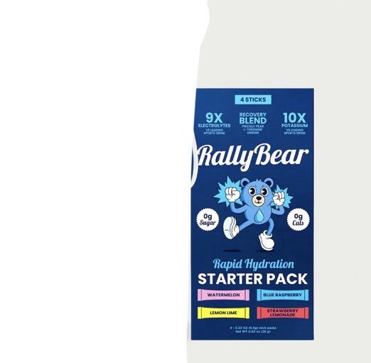 Rally Bear Rapid Hydration Electrolyte Drink Mix High Salt | Lemon Lime, 24+