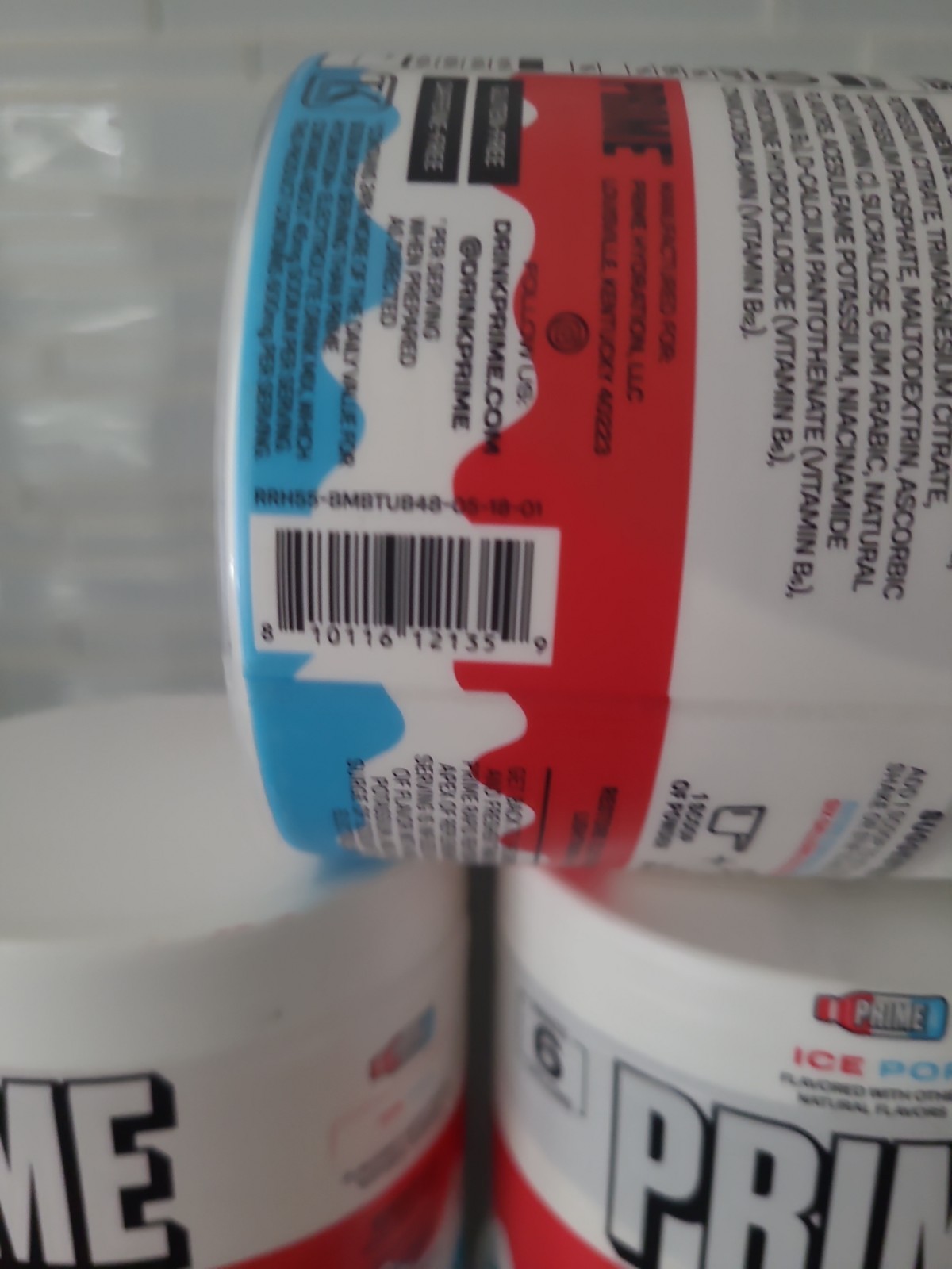 5 X Prime Rapid Rehydration Electrolyte Powder Ice Pop 9.9oz 48 Srvgs Exp 2/28