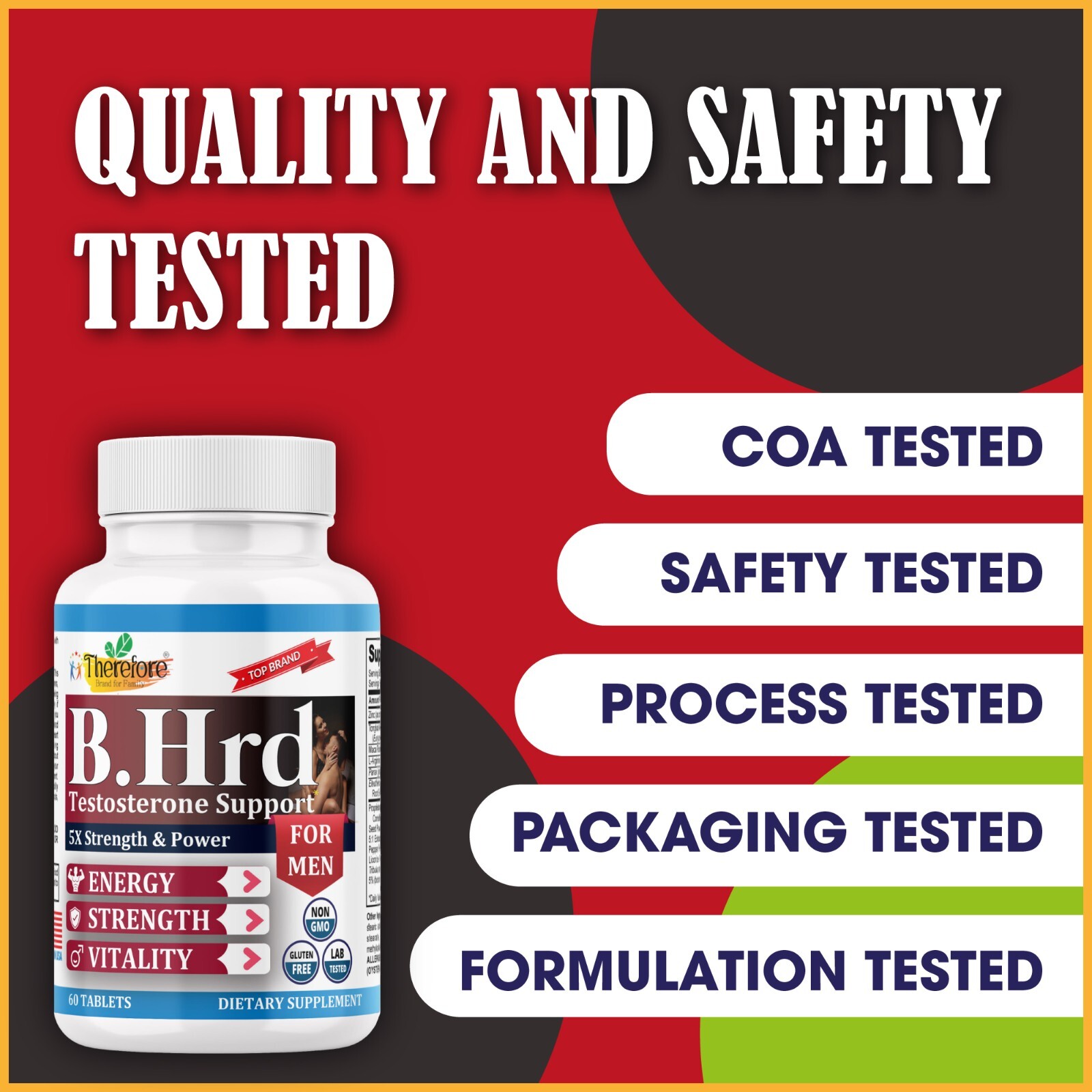 Libido & Stamina Booster Male Enhancement Formula Ultra Strength For Muscle 60