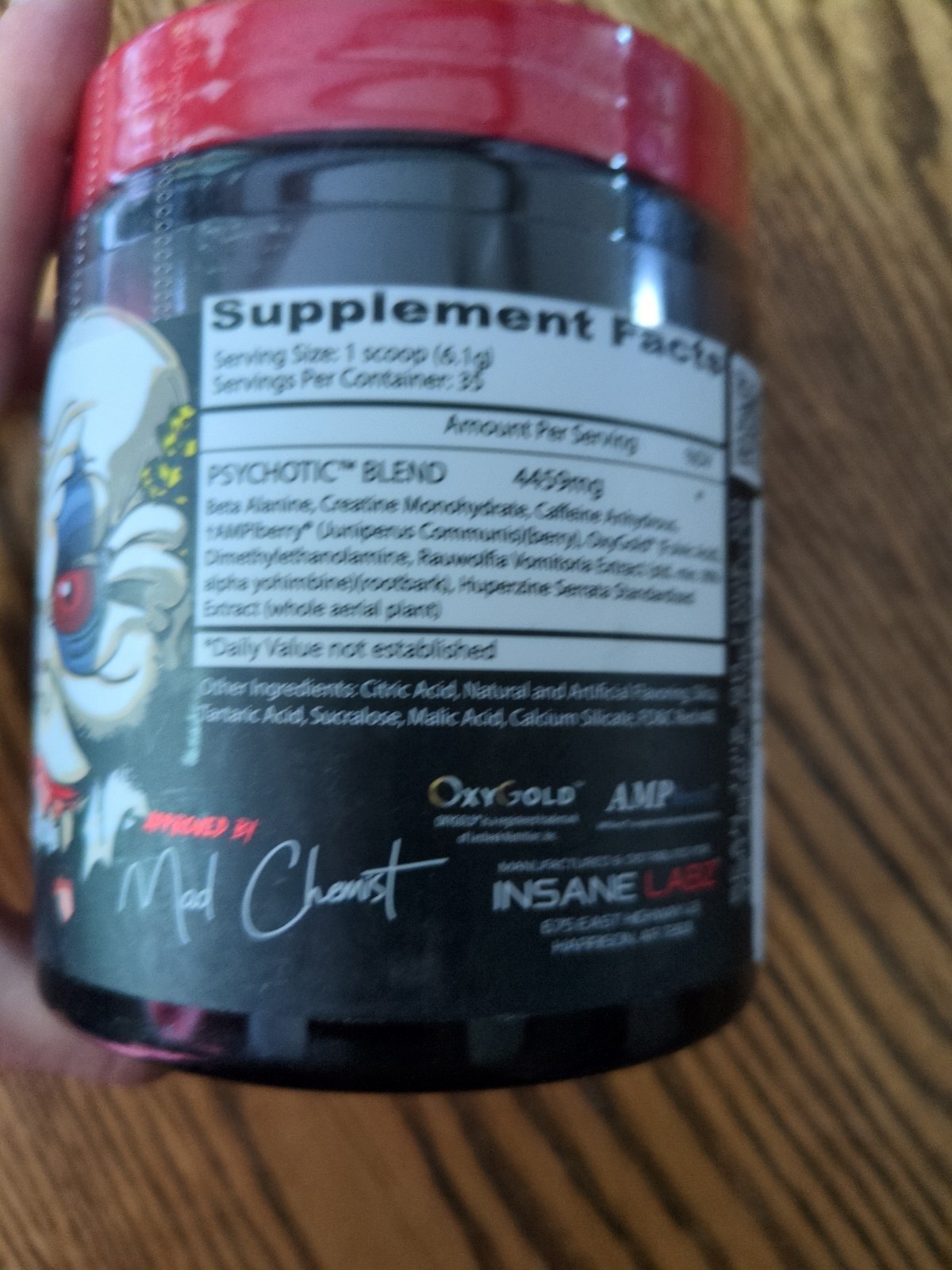 Psychotic Pre Workout Watermelon 35 Servings Extreme Energy 9/27