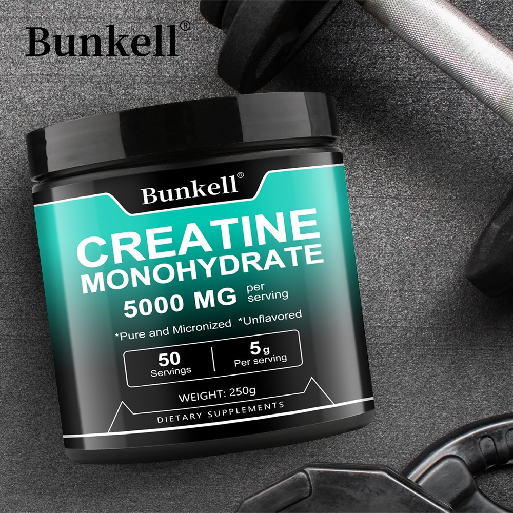 Creatine Monohydrate Pure Powder 5000mg Micronized by Bunkell *Unflavored