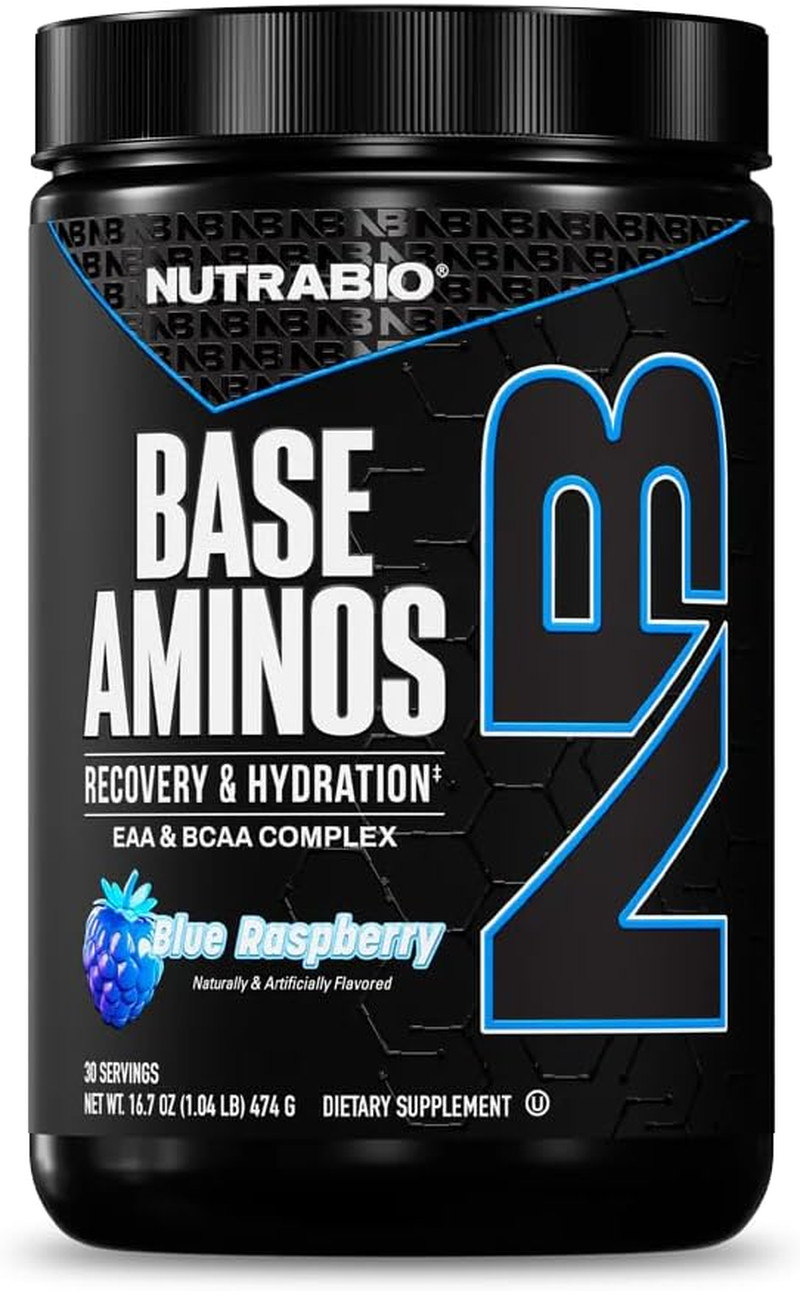 Base Aminos EAA + BCAA Powder – 10G Essential Amino Acids Supplement, 6G 2:1:1 B