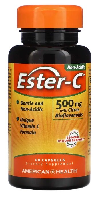 American Health – Ester-C w/ Citrus B.F. 500 mg 60 Caps, by American Health