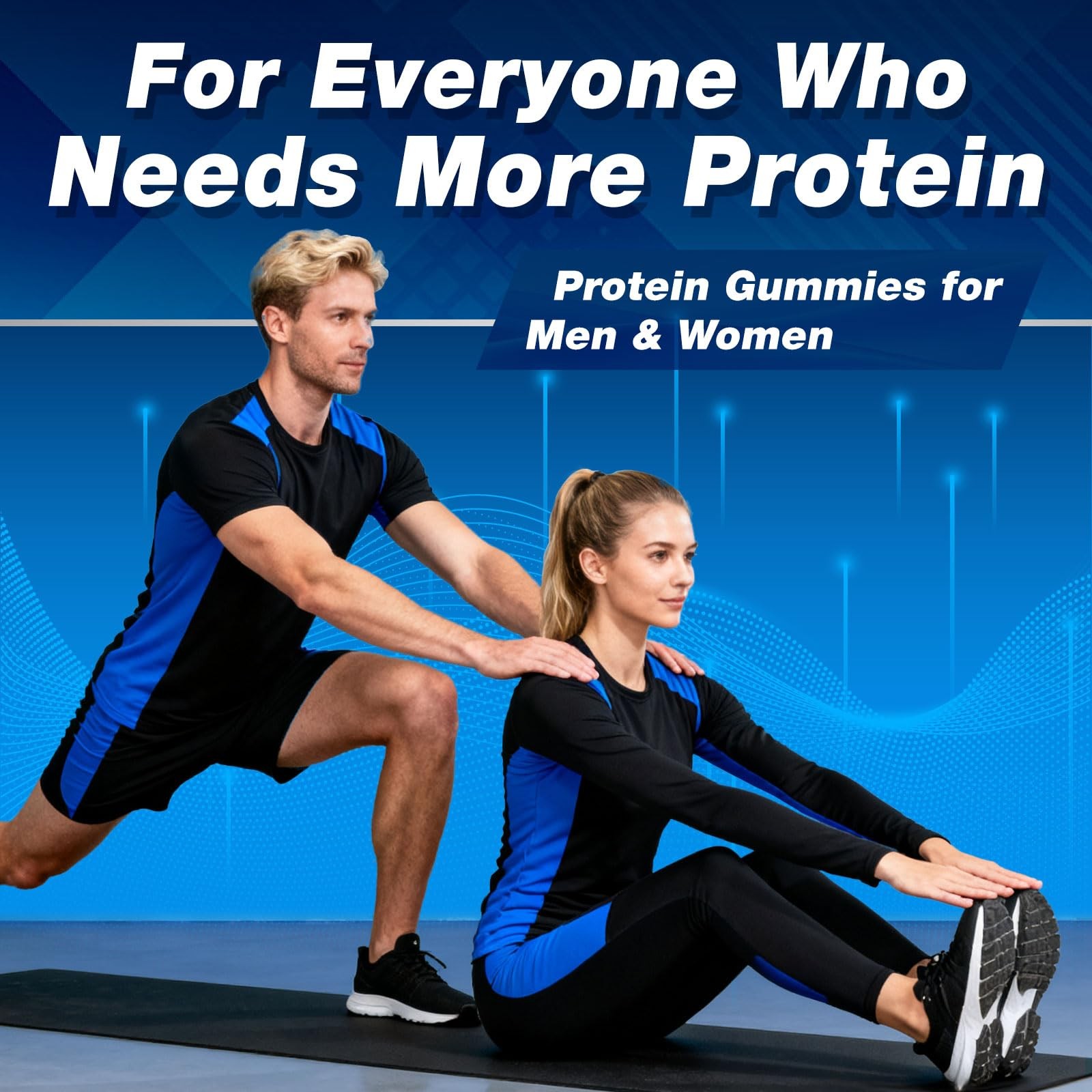duwhot Whey Protein Gummies Sugar Free, Low Calorie 8g Protein Per Serving, E…