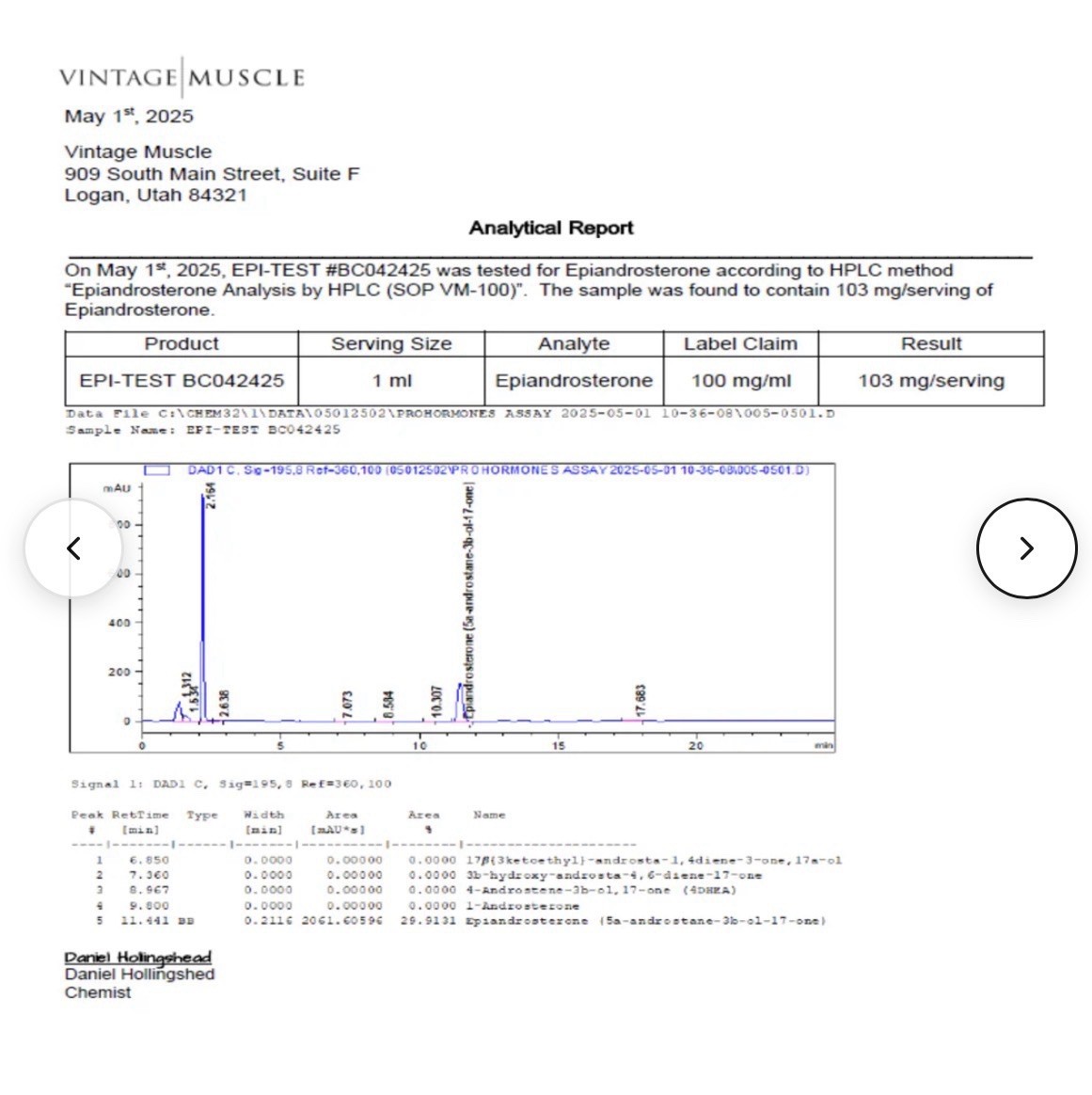 Epi-AlphaTest Epiandro Vial 2Step Precurs. 2 Stanolone By Vintage Muscle💪🏛️🧪