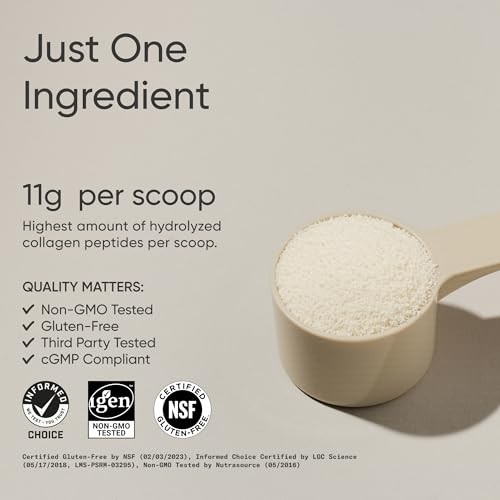 Sports Research Collagen Peptides Powder for Healthy Skin, Nails & Joints