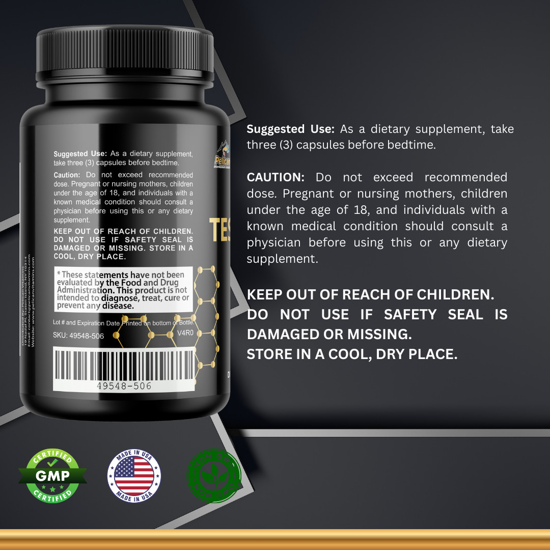 Testolibidum- Bodybuilding & Men’s Health Support- 12 Bottles- 1080 Capsules