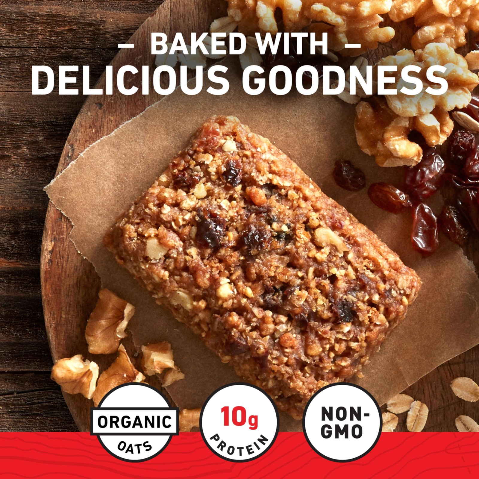 CLIF BAR – Energy Protein Bars – 10 Count (Pack of 1), Oatmeal Raisin Walnut