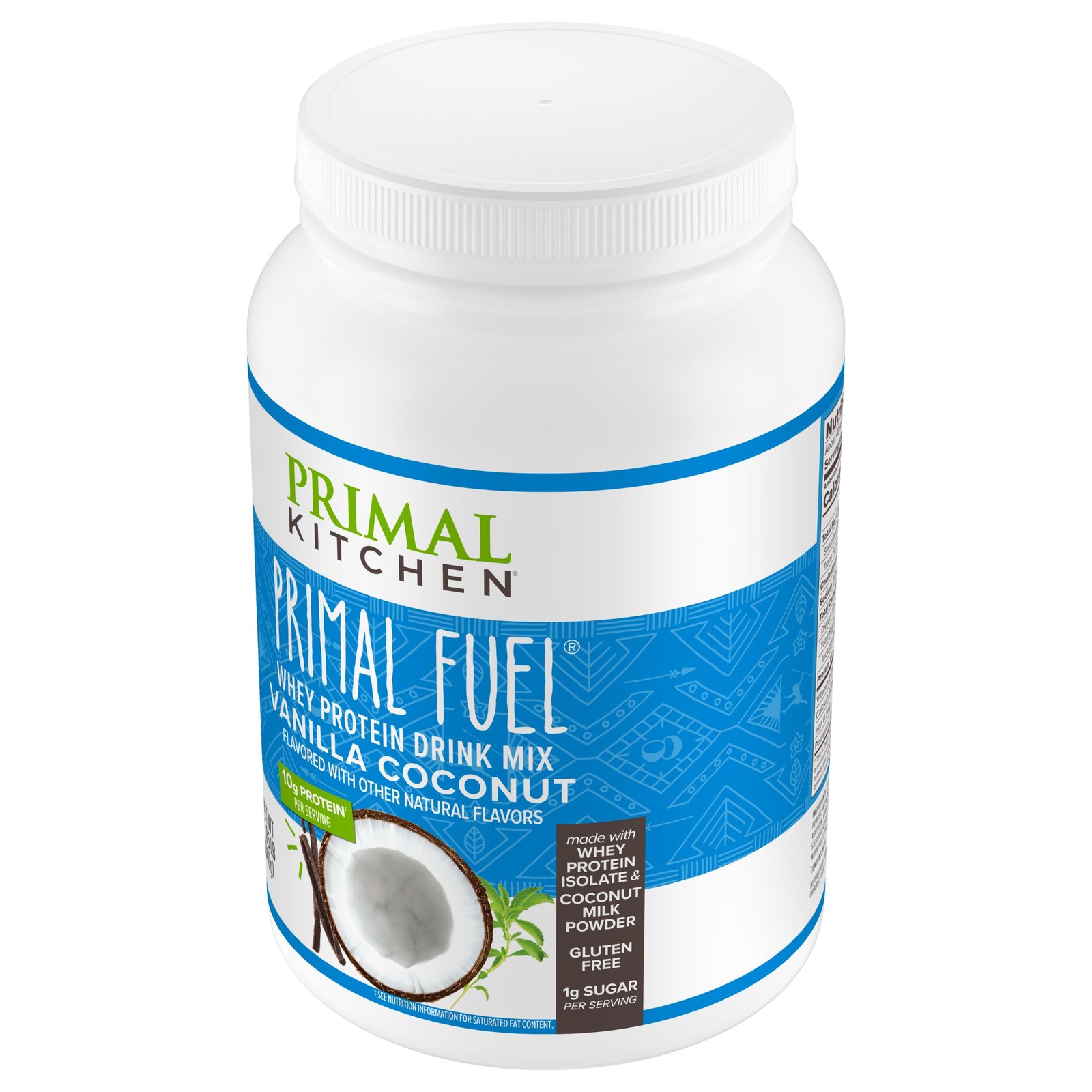 Primal Kitchen Primal Fuel Vanilla Coconut Whey Protein Drink Mix, Gluten and…