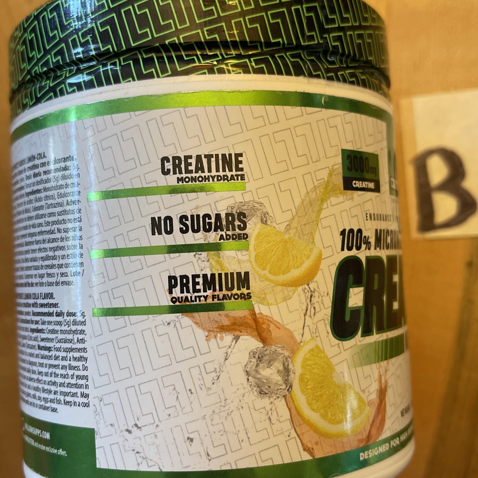 MILLION SUPPS 100% Micronized Creatine Monohydrate 10.58oz (LEMON COLA) New!
